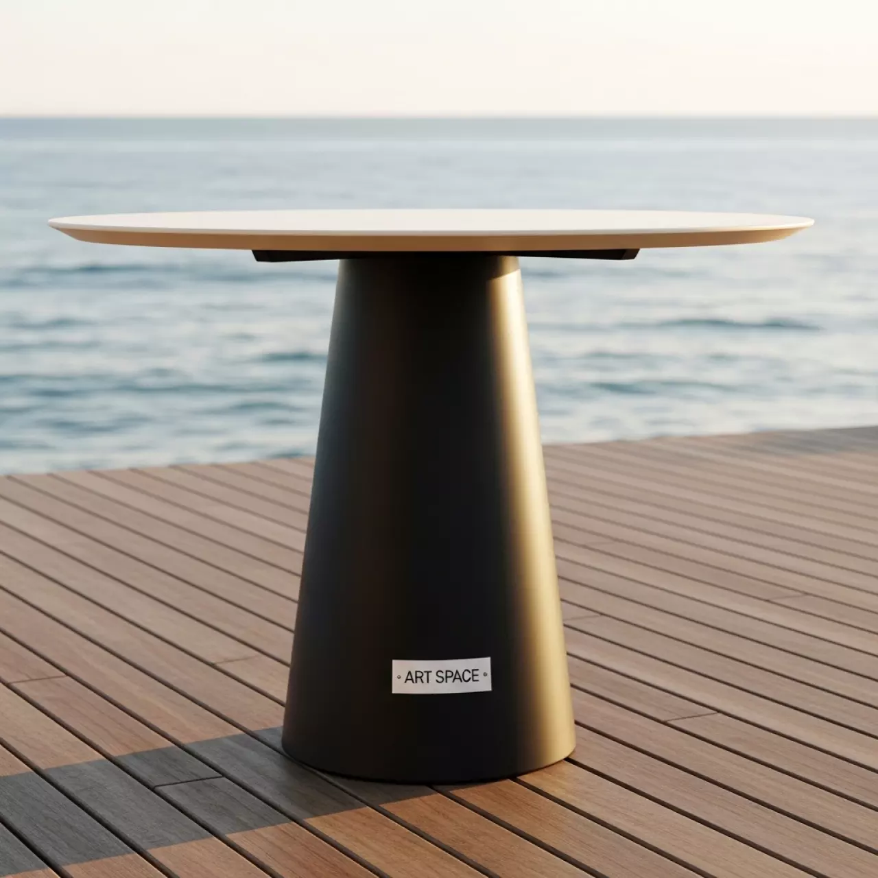 Аренда Стол Arki К 100 чёрный слоновая кость на пляжных клубах Хосты — ART SPACE