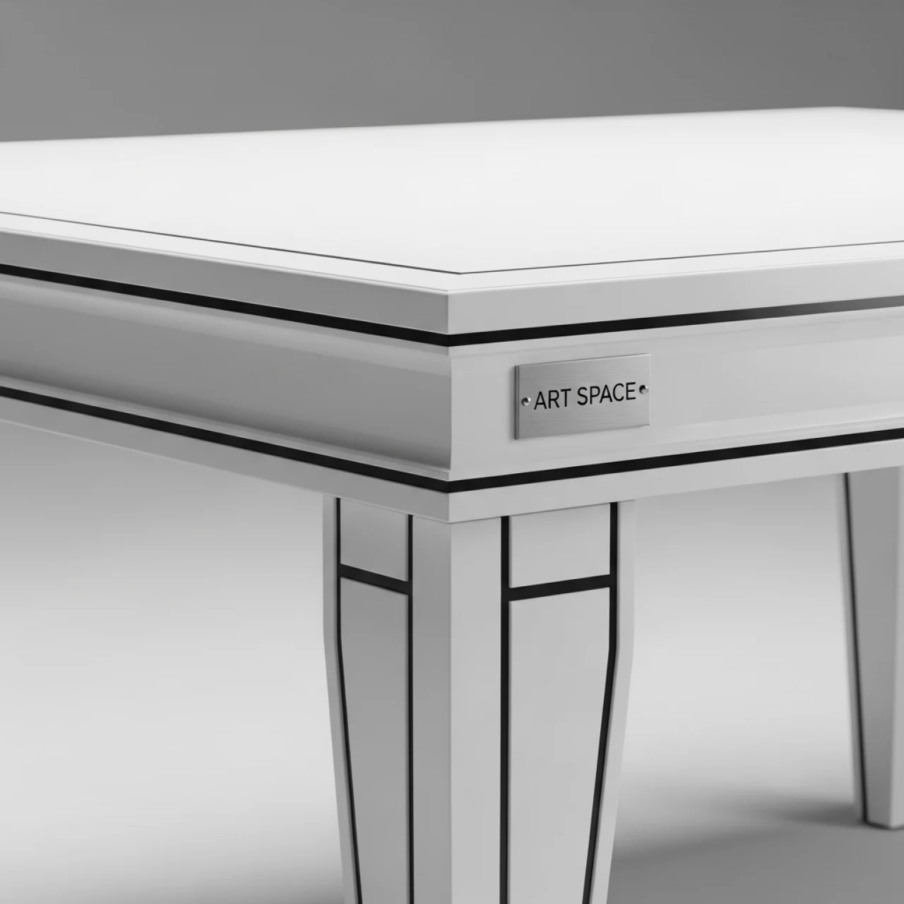 Аренда Стол банкетный Amsterdam black & white белого цвета на Медальной площади — ART SPACE