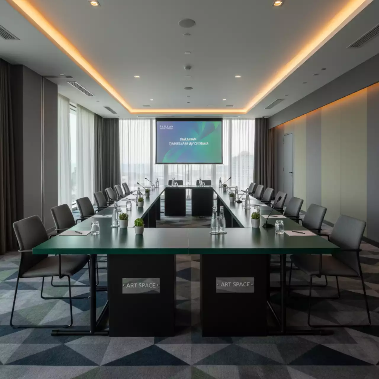 Аренда Стол банкетный Amsterdam Loft 180 green в Pullman Sochi Centre — ART SPACE