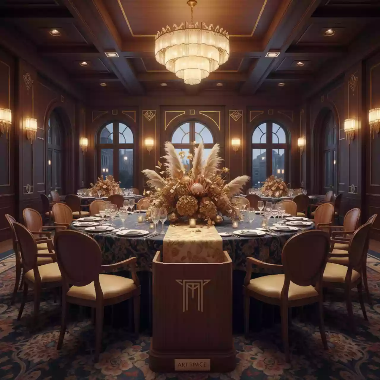 Аренда Стол банкетный D 240 см в ресторане «Магеллан» — ART SPACE
