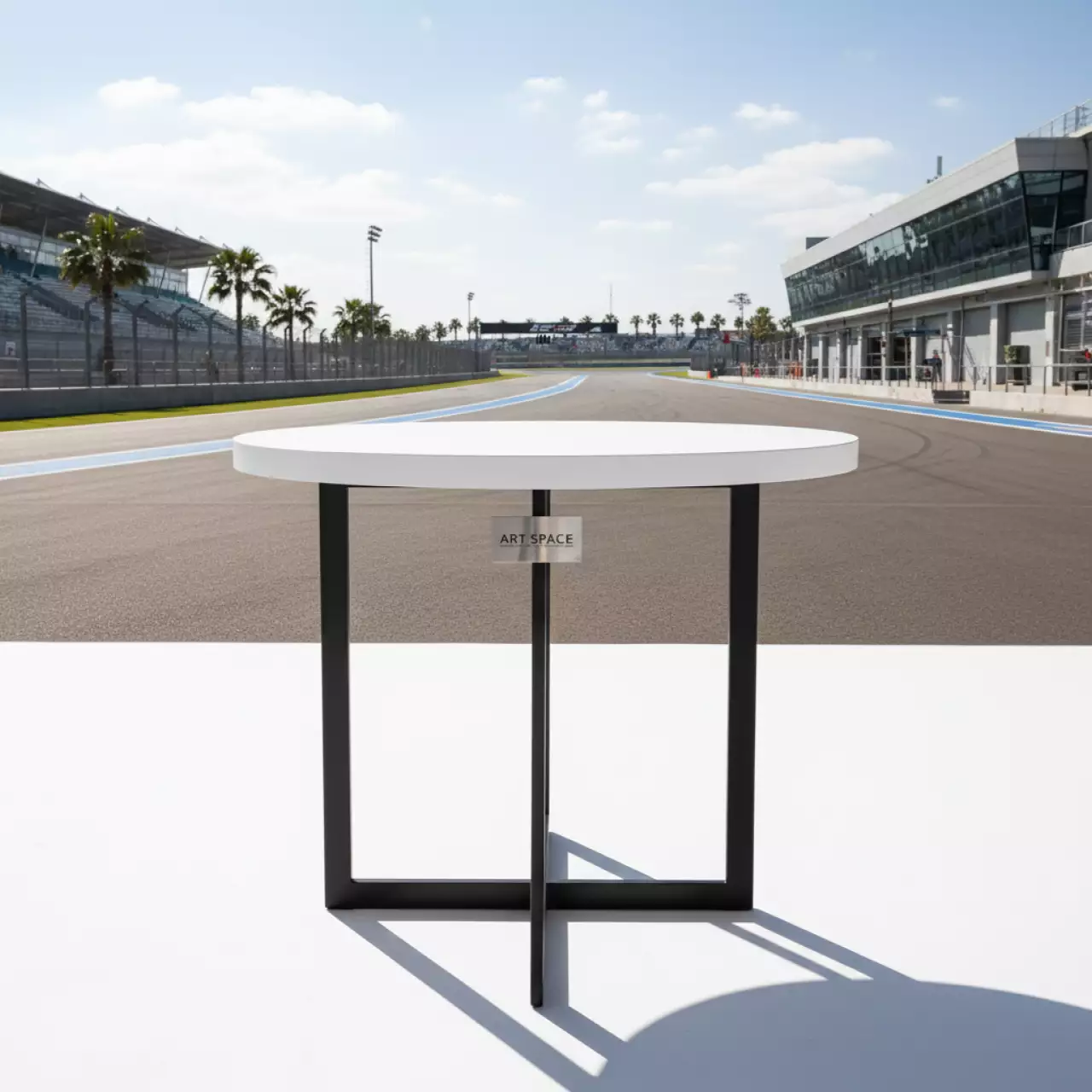 Аренда Стол банкетный Frankfurt 150 black & white на Сочи Автодроме — ART SPACE