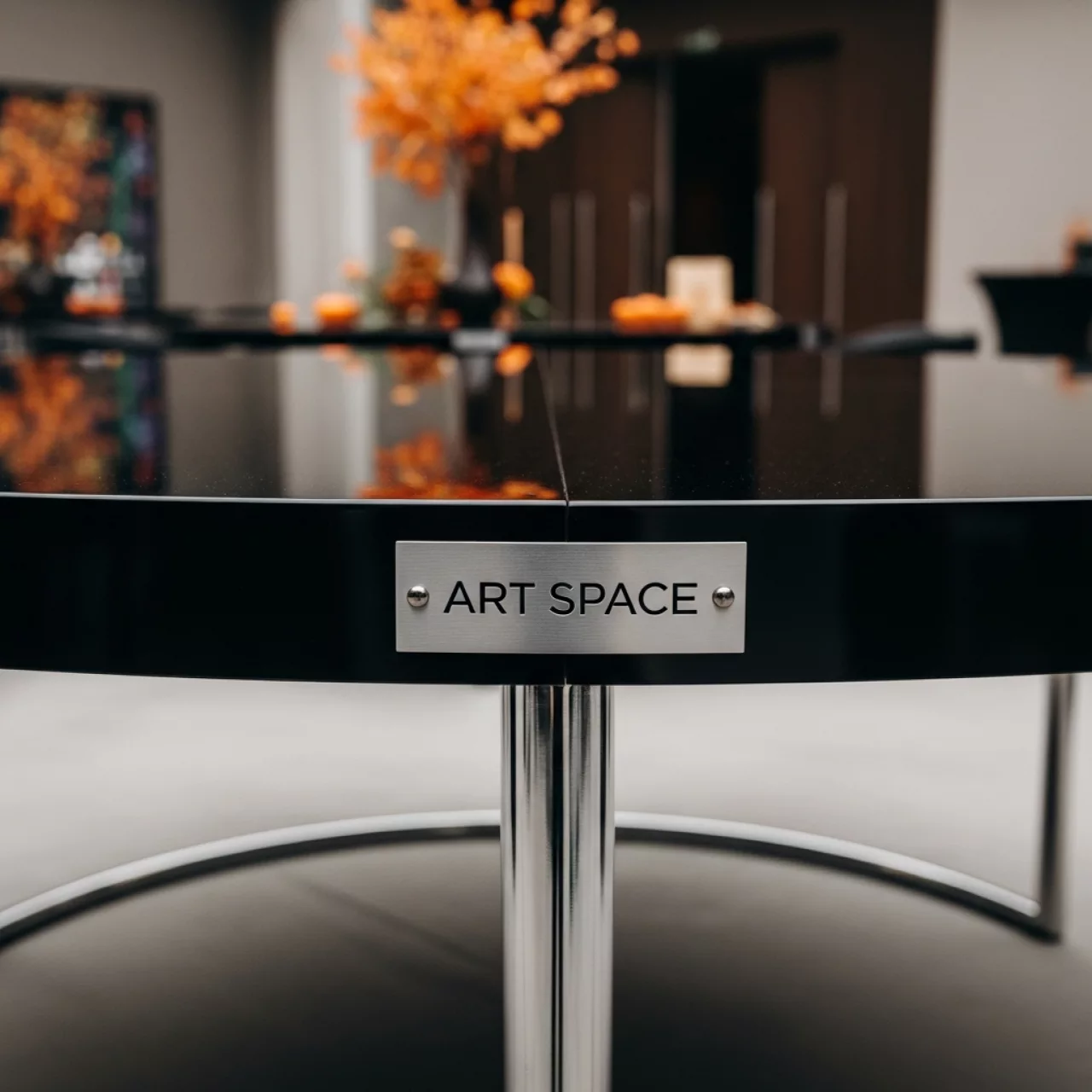 Аренда Стол банкетный Frankfurt 90 black в Delta Sirius — ART SPACE