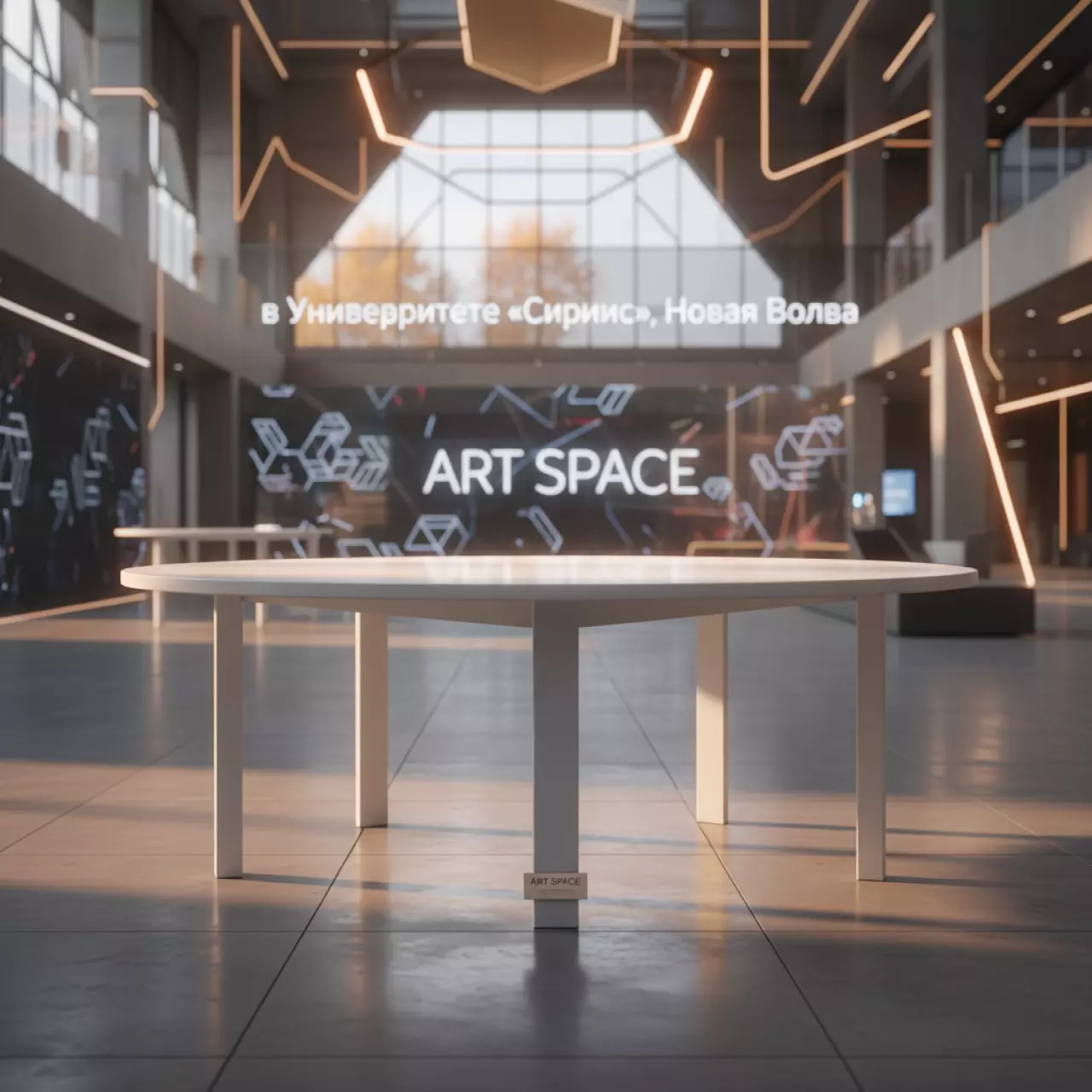 Аренда Стол банкетный Homer 150 white в Университете «Сириус» — ART SPACE