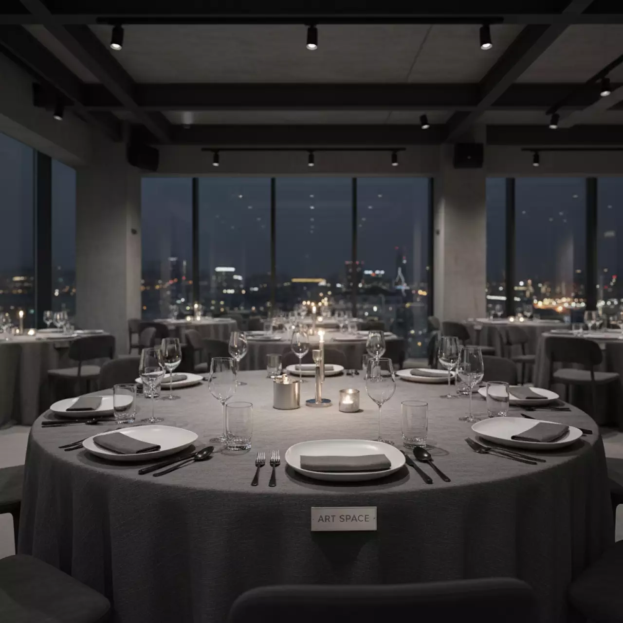 Аренда Стол банкетный круглый в ресторане «Паруса» — ART SPACE