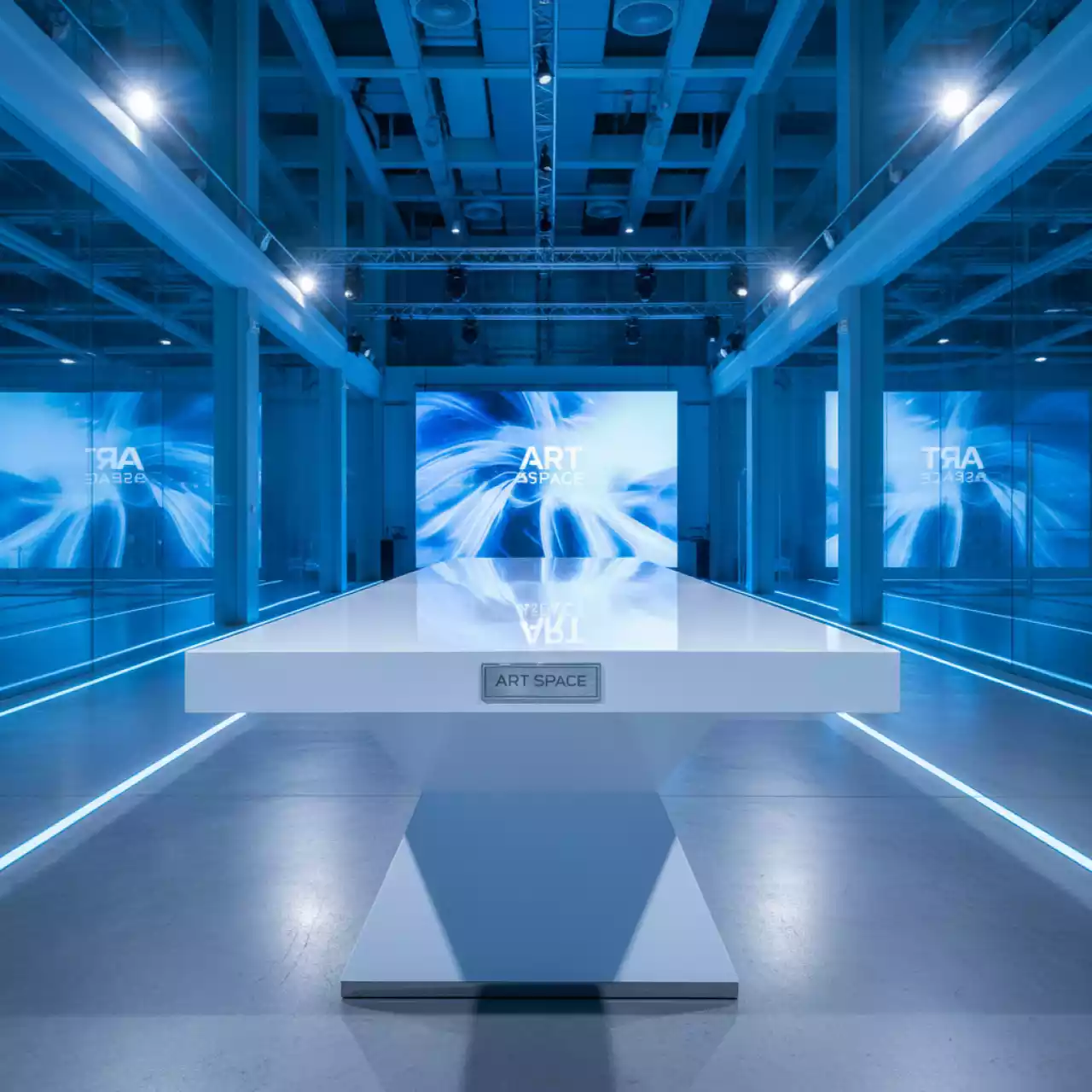 Аренда Стол банкетный Nova 2 белый 200х80 см в Керлинговом центре «Ледяной куб» — ART SPACE