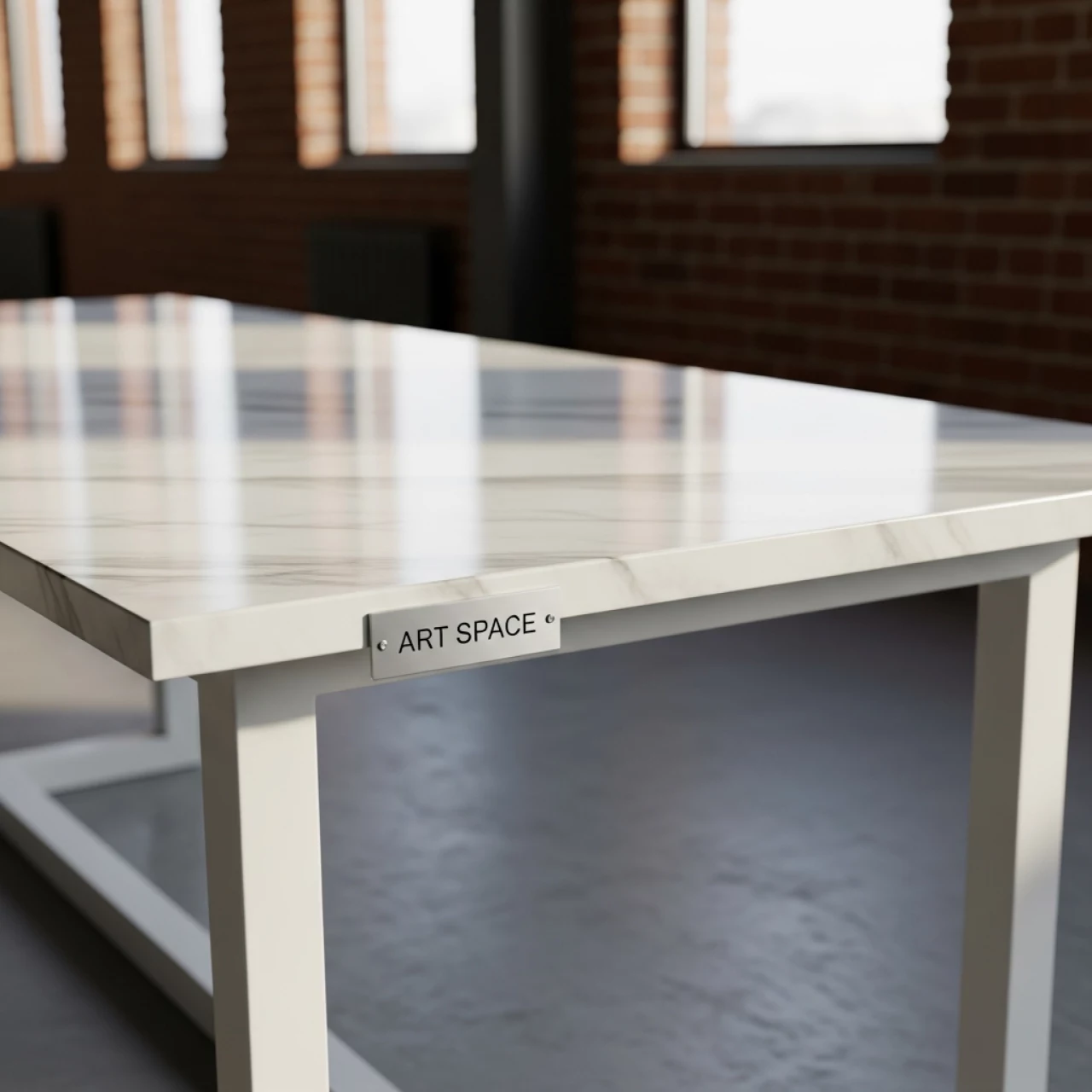 Аренда Стол банкетный Redmond white мрамор в лофте «Студия 21» — ART SPACE