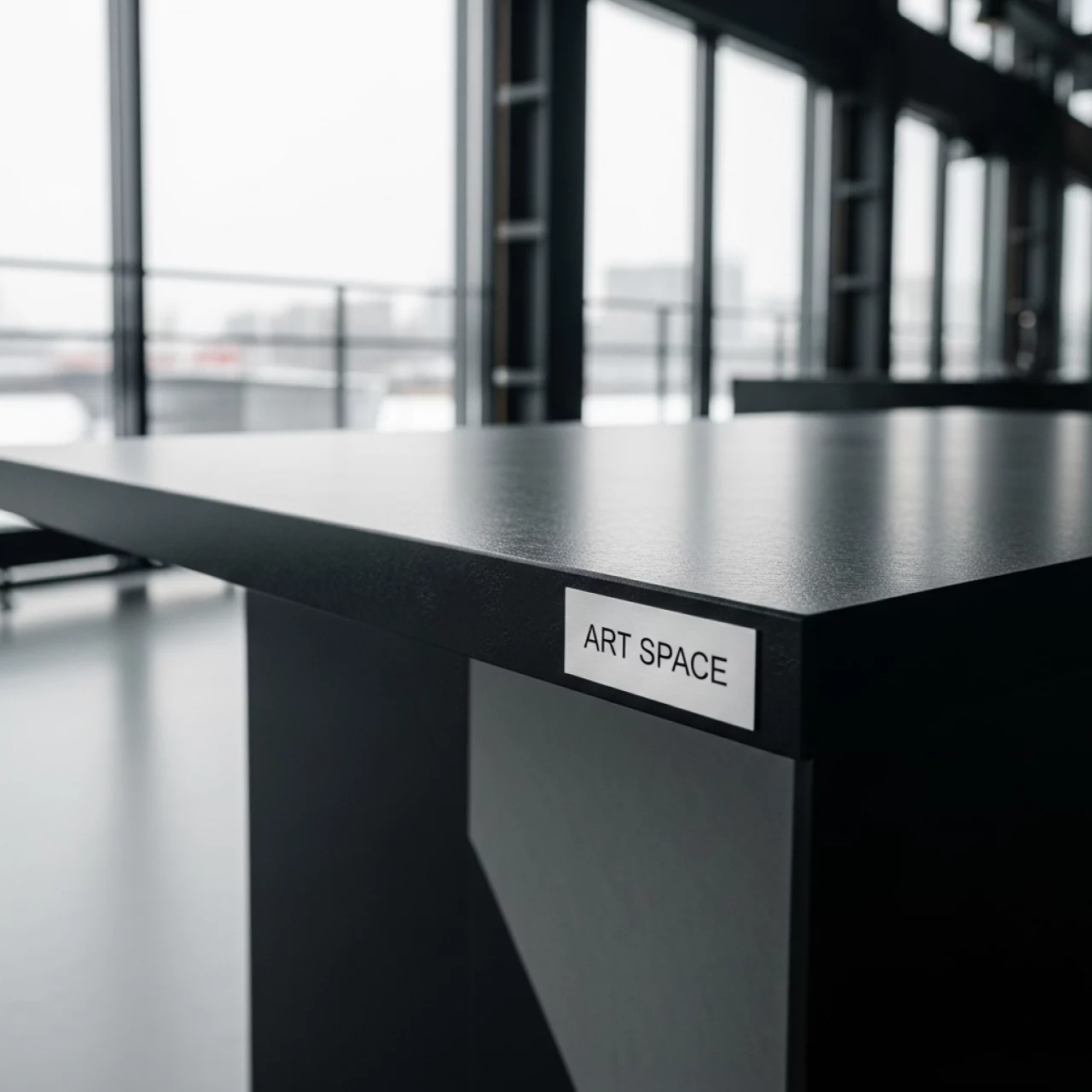 Аренда Стол банкетный Ritz black grey в зале «Чайка» (Морпорт) — ART SPACE