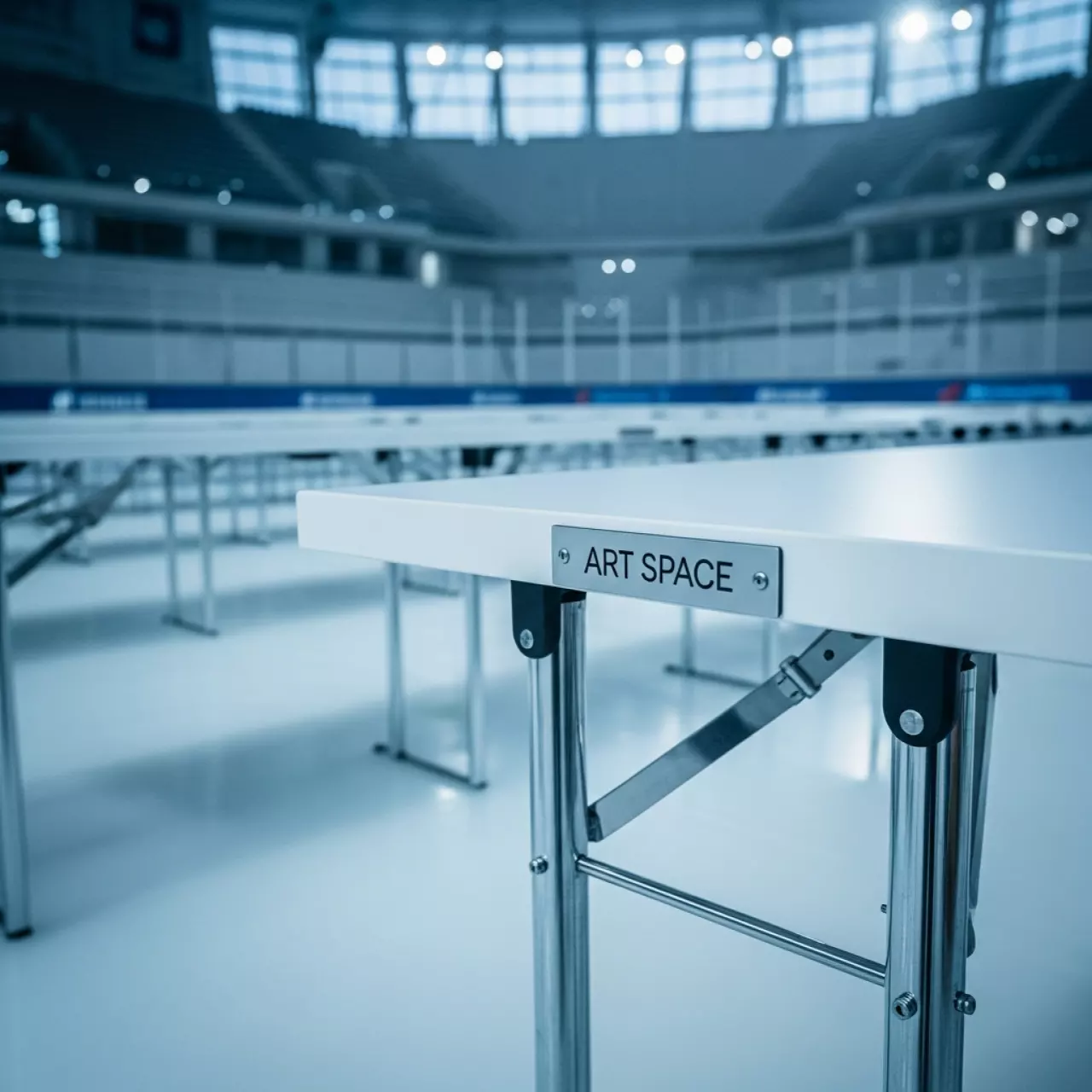 Аренда Стол банкетный складной Banquet table в Керлинговом центре «Ледяной куб» — ART SPACE