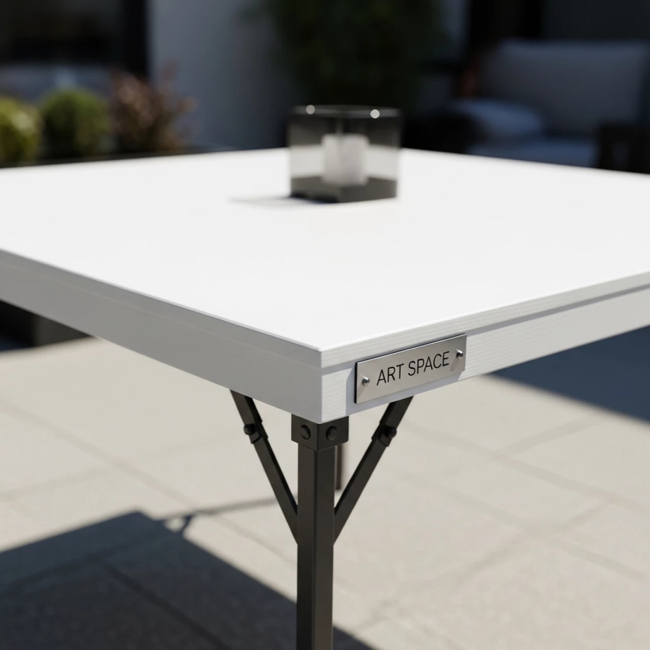 Аренда Стол банкетный складной квадратный 90 см в санатории «Русь» — ART SPACE