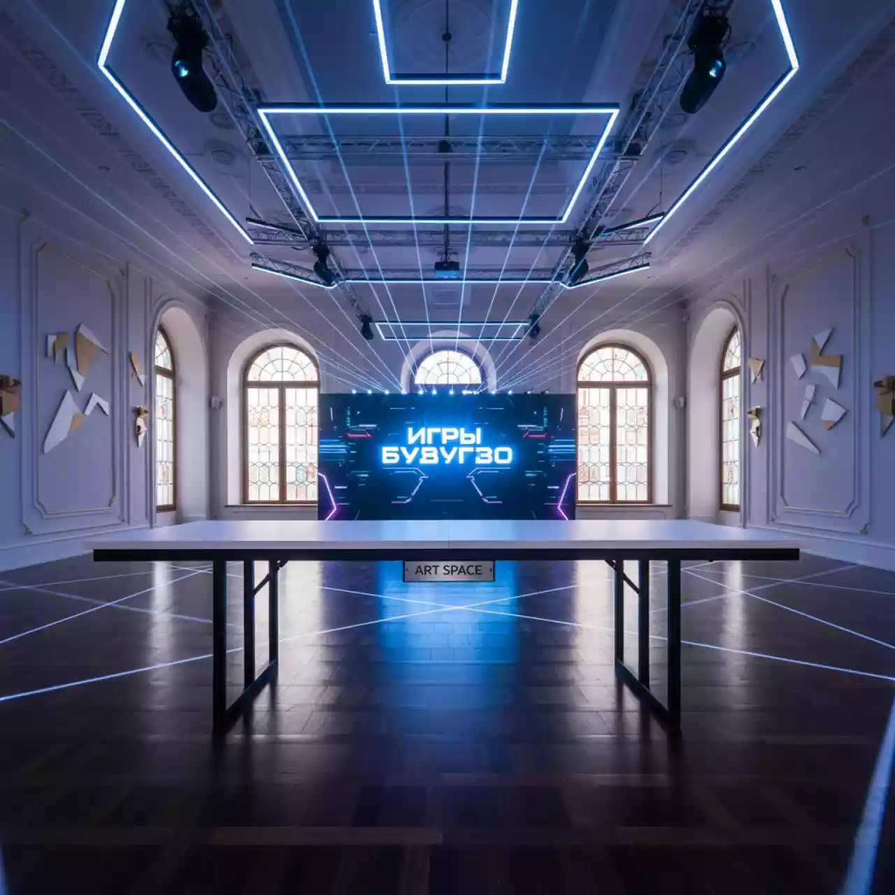 Аренда Стол банкетный складной прямоугольный 120 см в Boutique Hotel PORTUM 1905 — ART SPACE