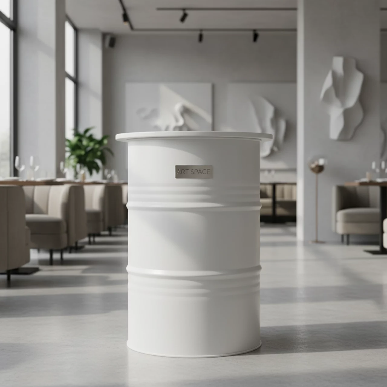 Аренда Стол Барел 110 белый в ресторане «Sanremo» — ART SPACE