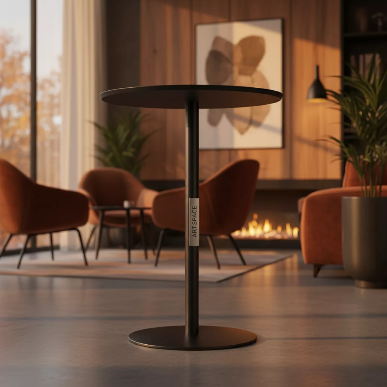 Аренда Стол барный черный в Grand Karat Sochi — ART SPACE