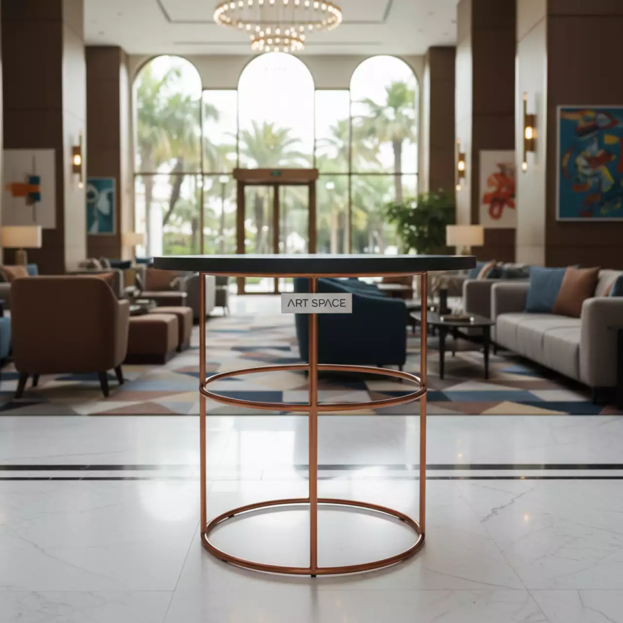 Аренда Стол барный круглый Serene Synchrony в Cosmos Sochi Hotel — ART SPACE