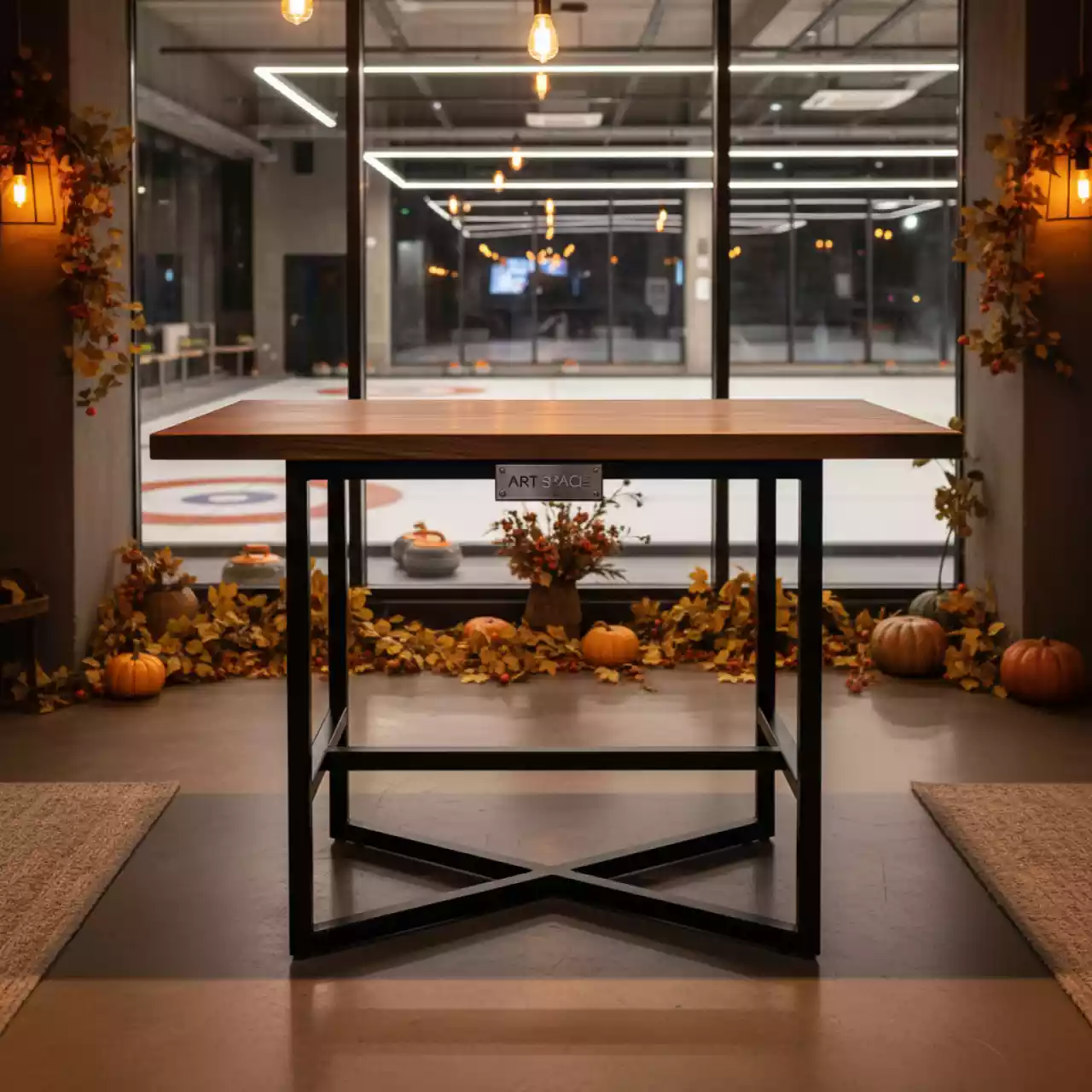 Аренда Стол барный Loft коричневый в Керлинговом центре «Ледяной куб» — ART SPACE