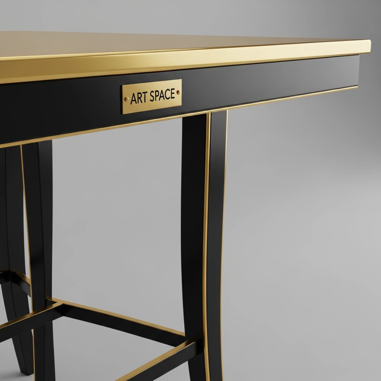 Аренда Стол барный Paden Gold & Black в ресторане «Баран-Рапан» — ART SPACE