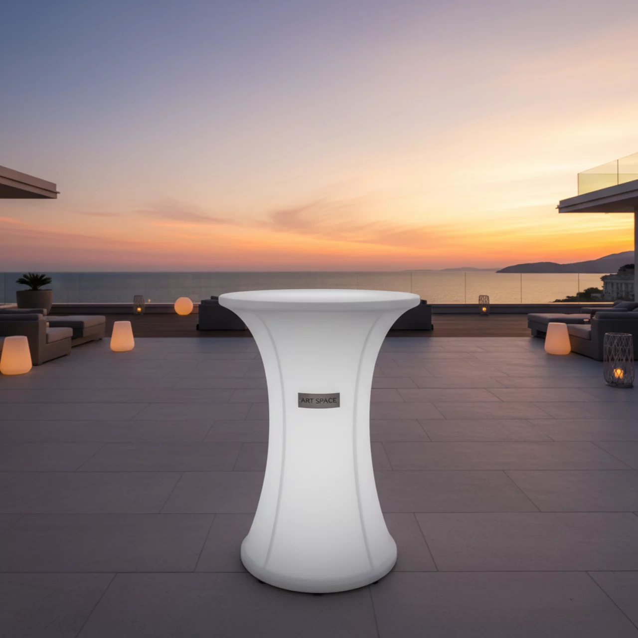 Аренда Стол барный пластиковый Tkitt BTAK54 в Radisson Collection Paradise — ART SPACE