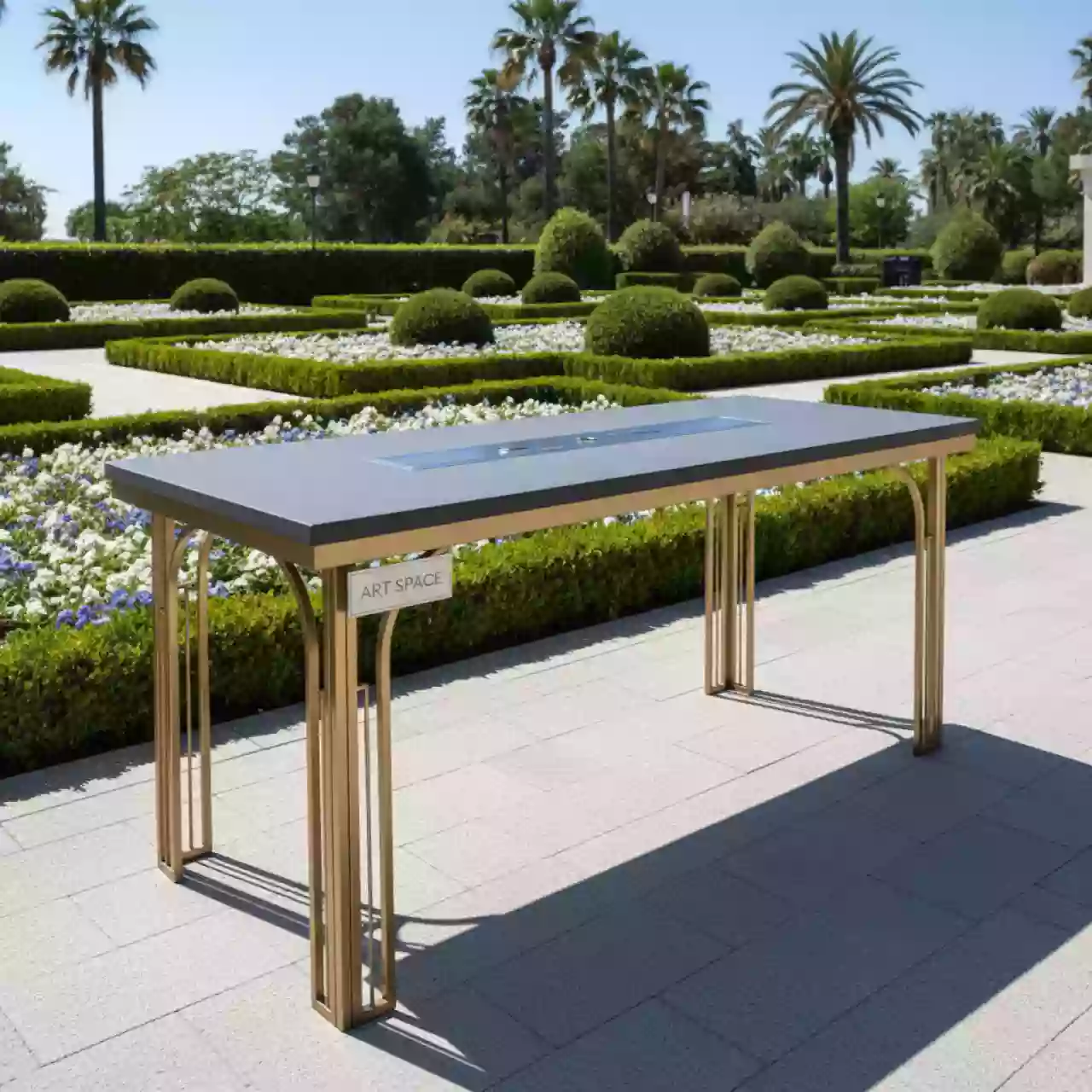 Аренда Стол барный с кабель каналом Arki Table CC Compact в парке «Ривьера» — ART SPACE