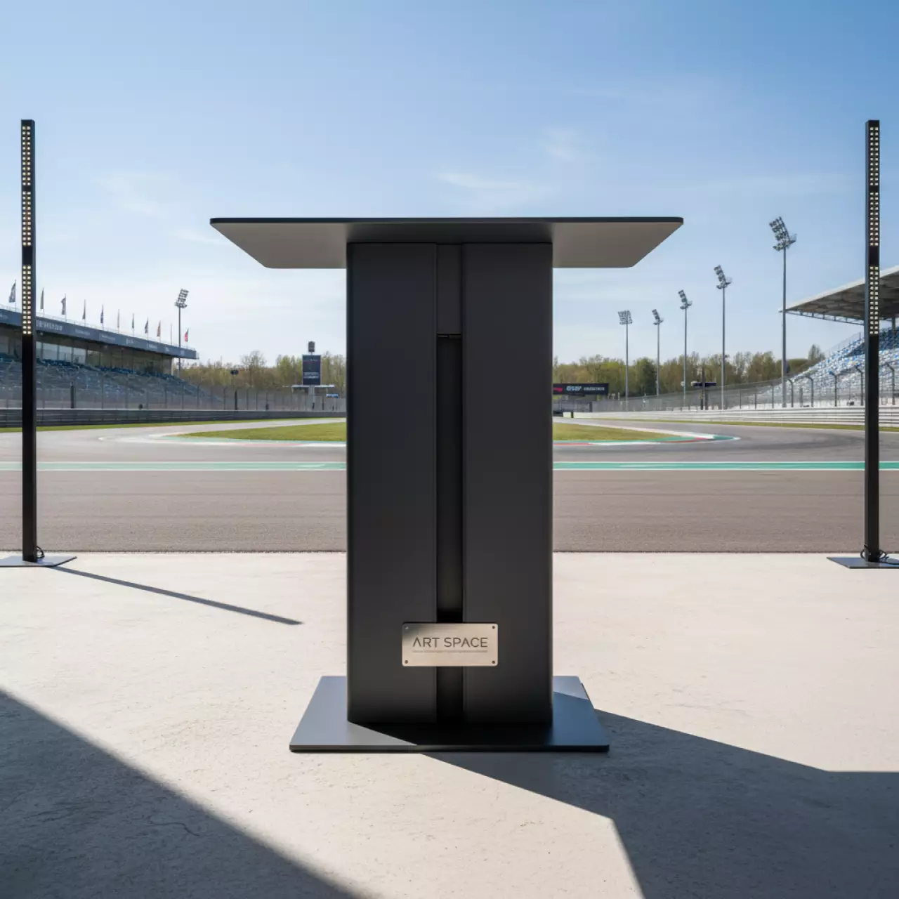 Аренда Стол барный с каналом для протяжки проводов Arki Table CCCompact на Сочи Автодроме — ART SPACE