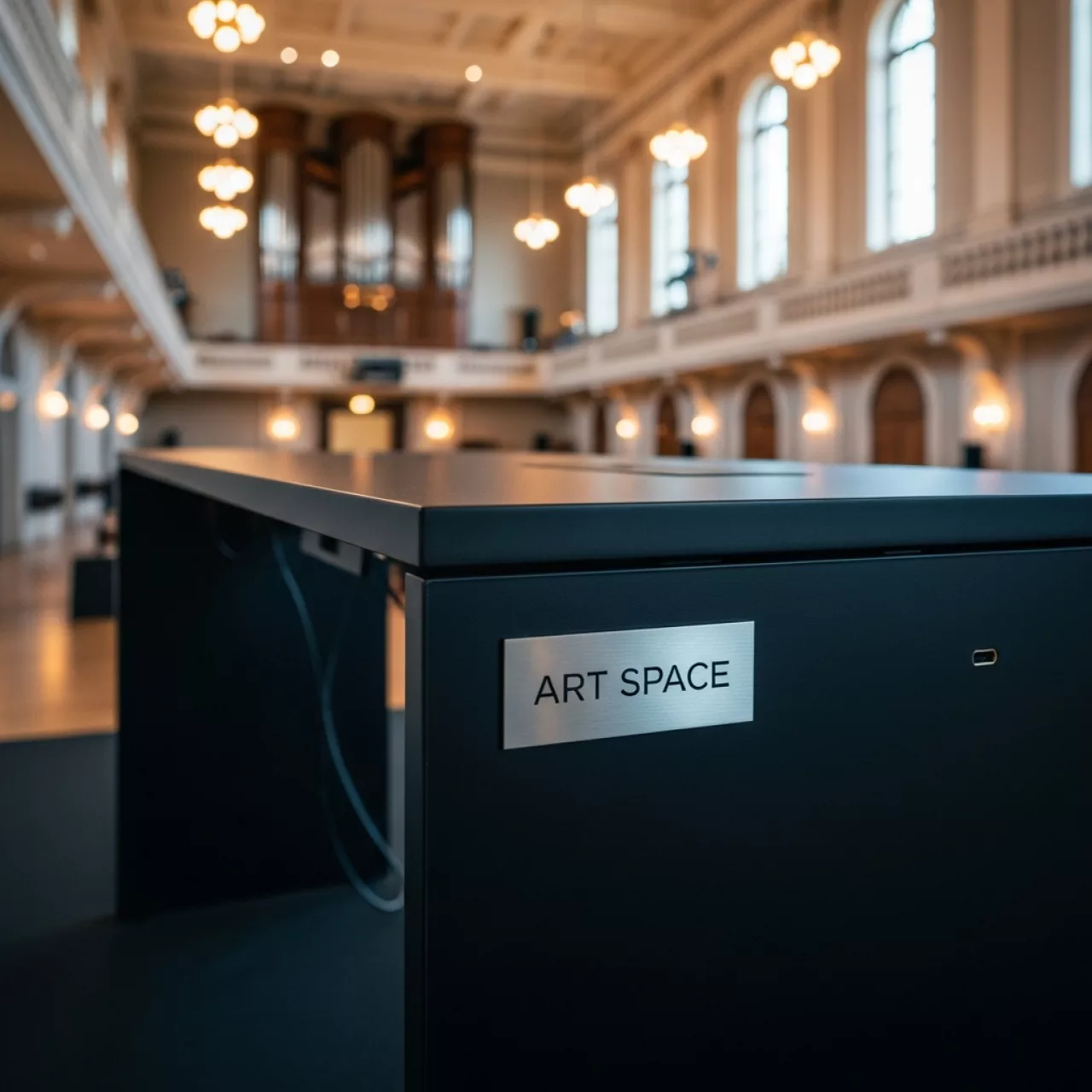 Аренда Стол барный с каналом для проводов Arki Table CC Fenix в Зале органной и камерной музыки — ART SPACE