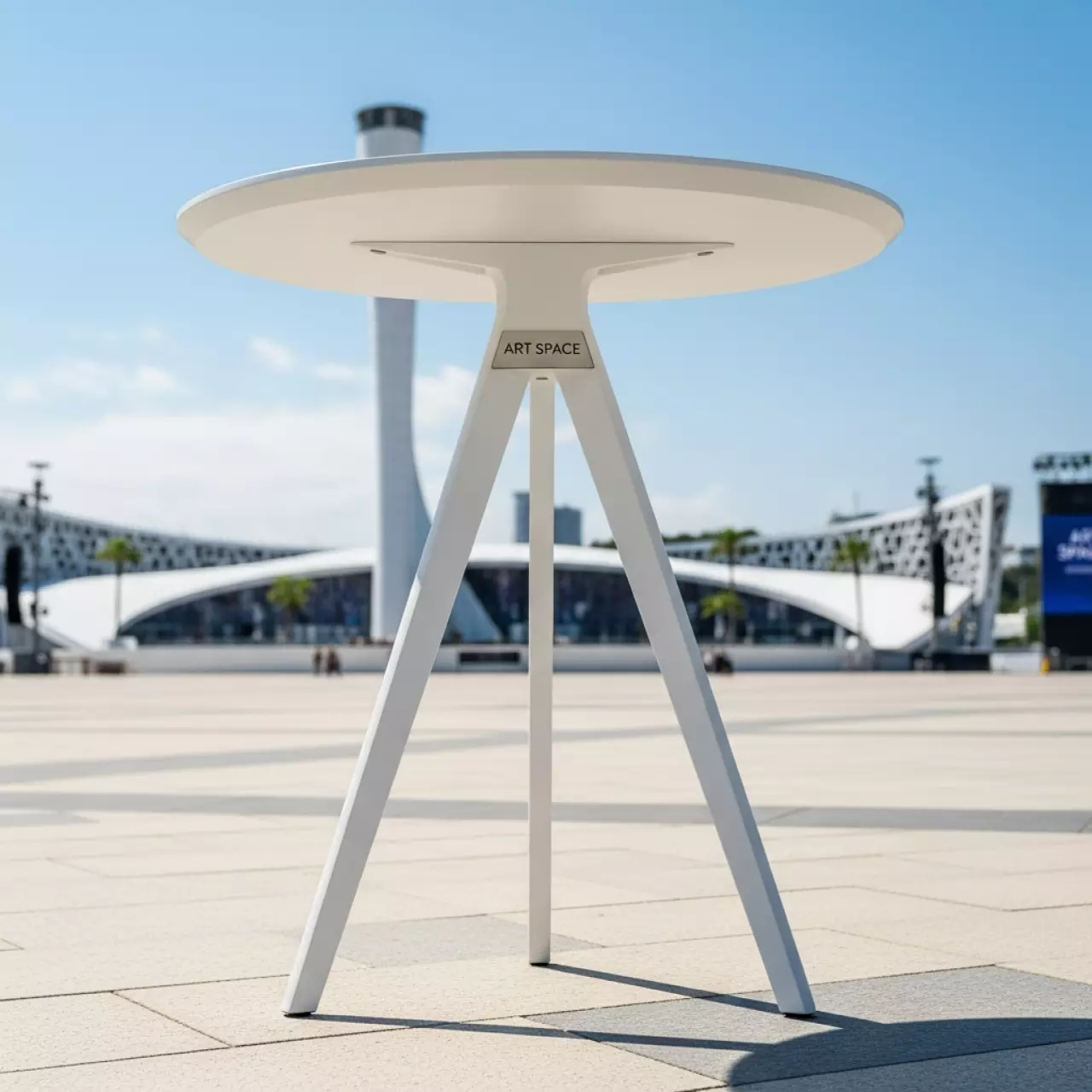 Аренда Стол барный Treex белый на Медальной площади — ART SPACE