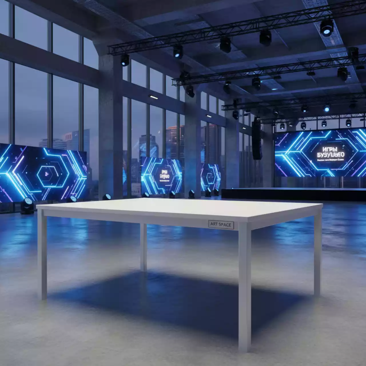 Аренда Стол белый 120х60 см в Radisson Blu Resort & Congress Centre — ART SPACE
