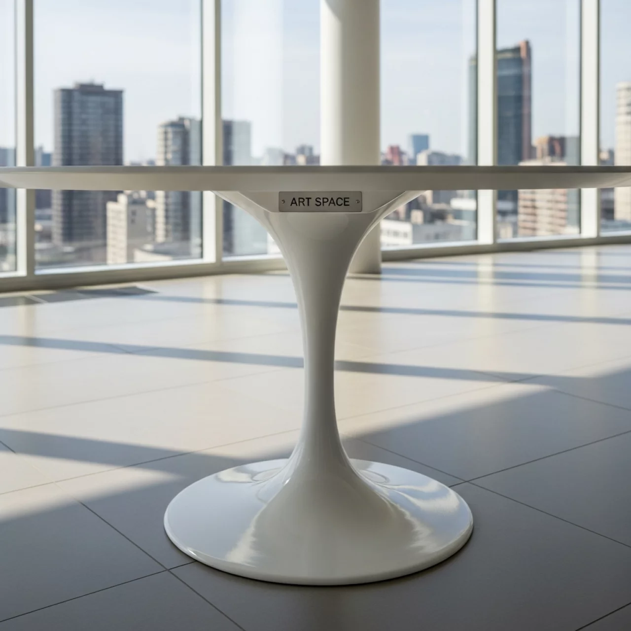 Аренда Стол белый из литого алюминия RDT 054 6W в Panorama by Mercure — ART SPACE