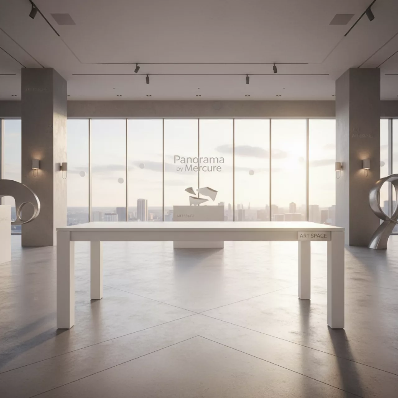 Аренда Стол белый Лидер 2 2000х900 в Panorama by Mercure — ART SPACE