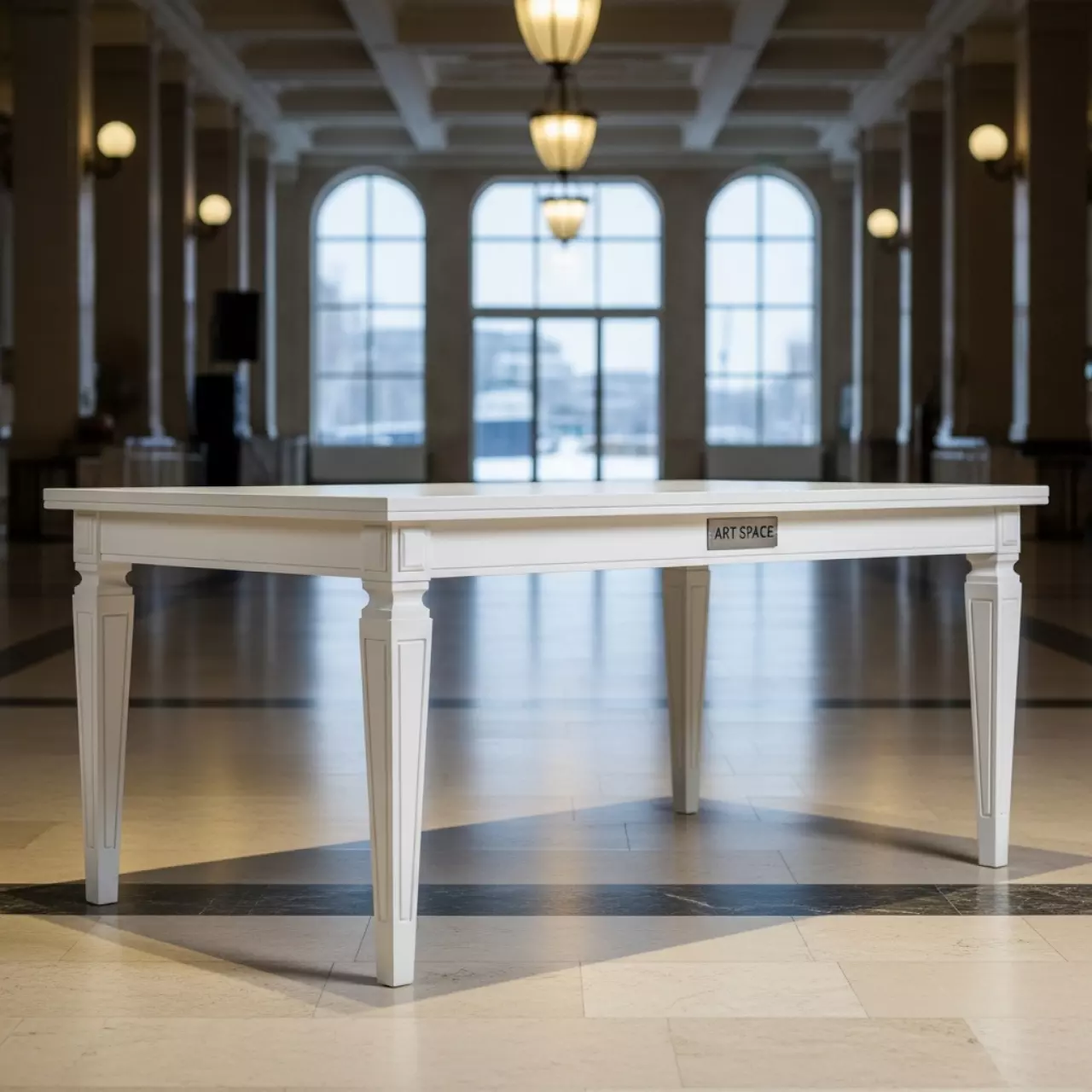 Аренда Стол белый Лидер 2 2000x900 в зале «Чайка» (Морпорт) — ART SPACE