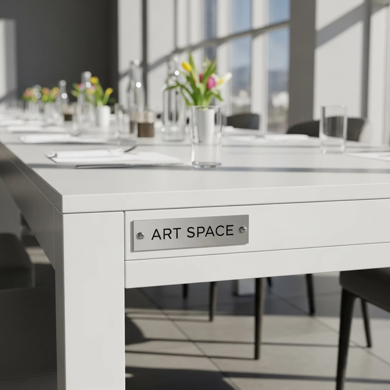 Аренда Стол белый Лидер 2 2400x900 в Sochi Marriott Krasnaya Polyana — ART SPACE