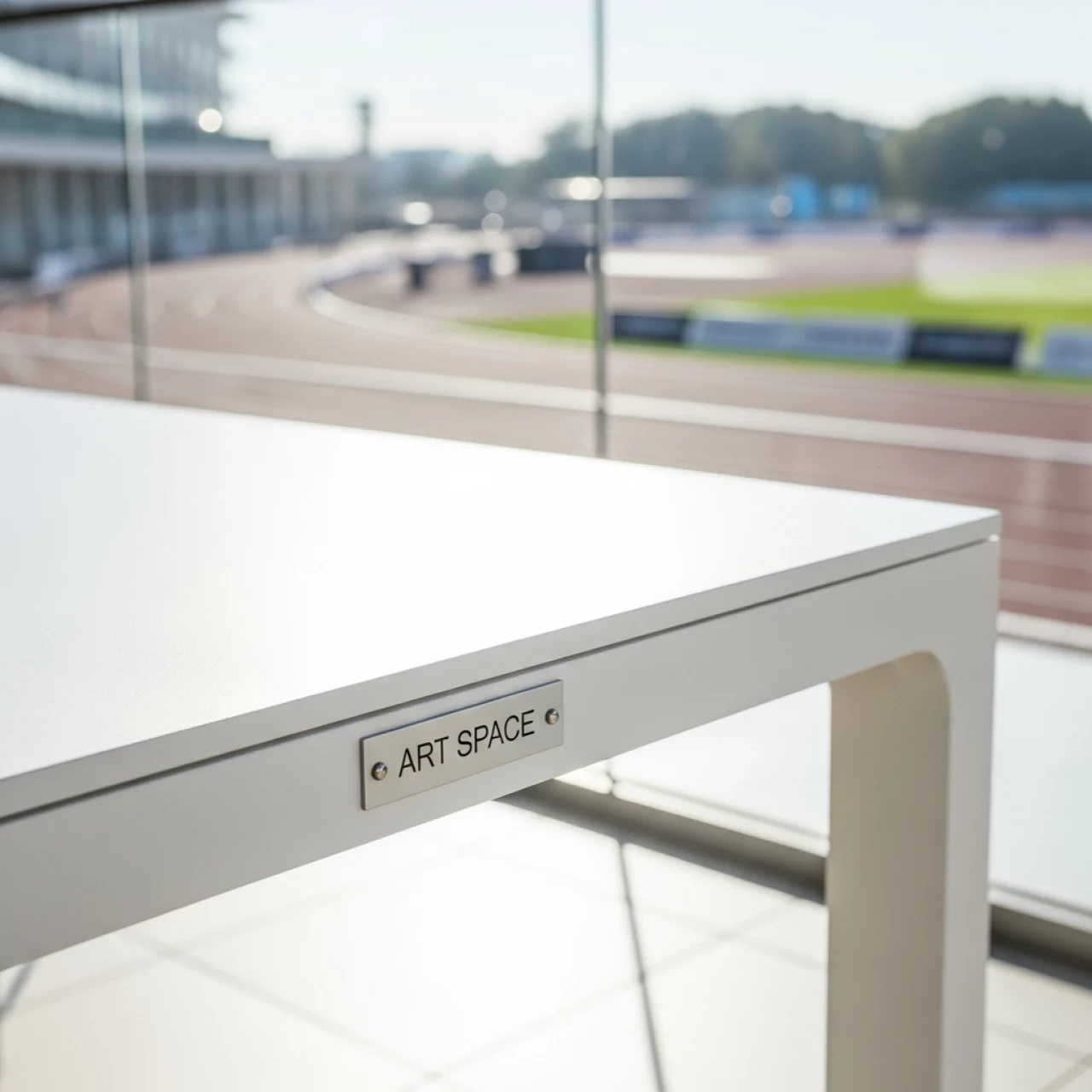 Аренда Стол белый прямоугольный 150x75 см в Boutique Hotel PORTUM 1905 — ART SPACE