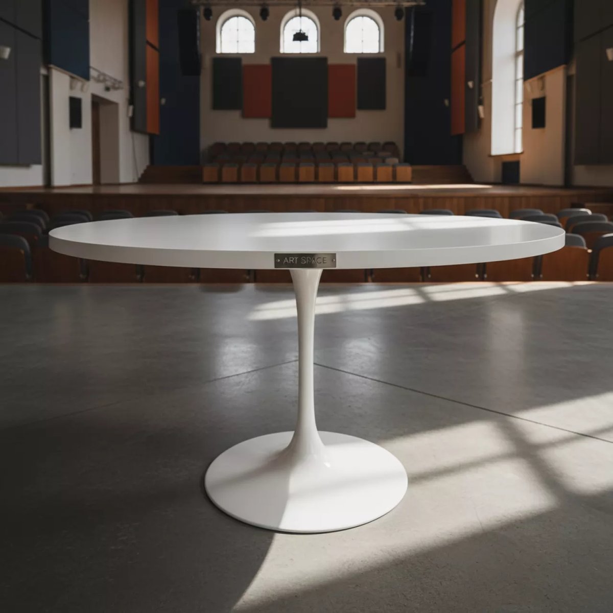 Аренда Стол белый Tulip в Зале органной и камерной музыки — ART SPACE