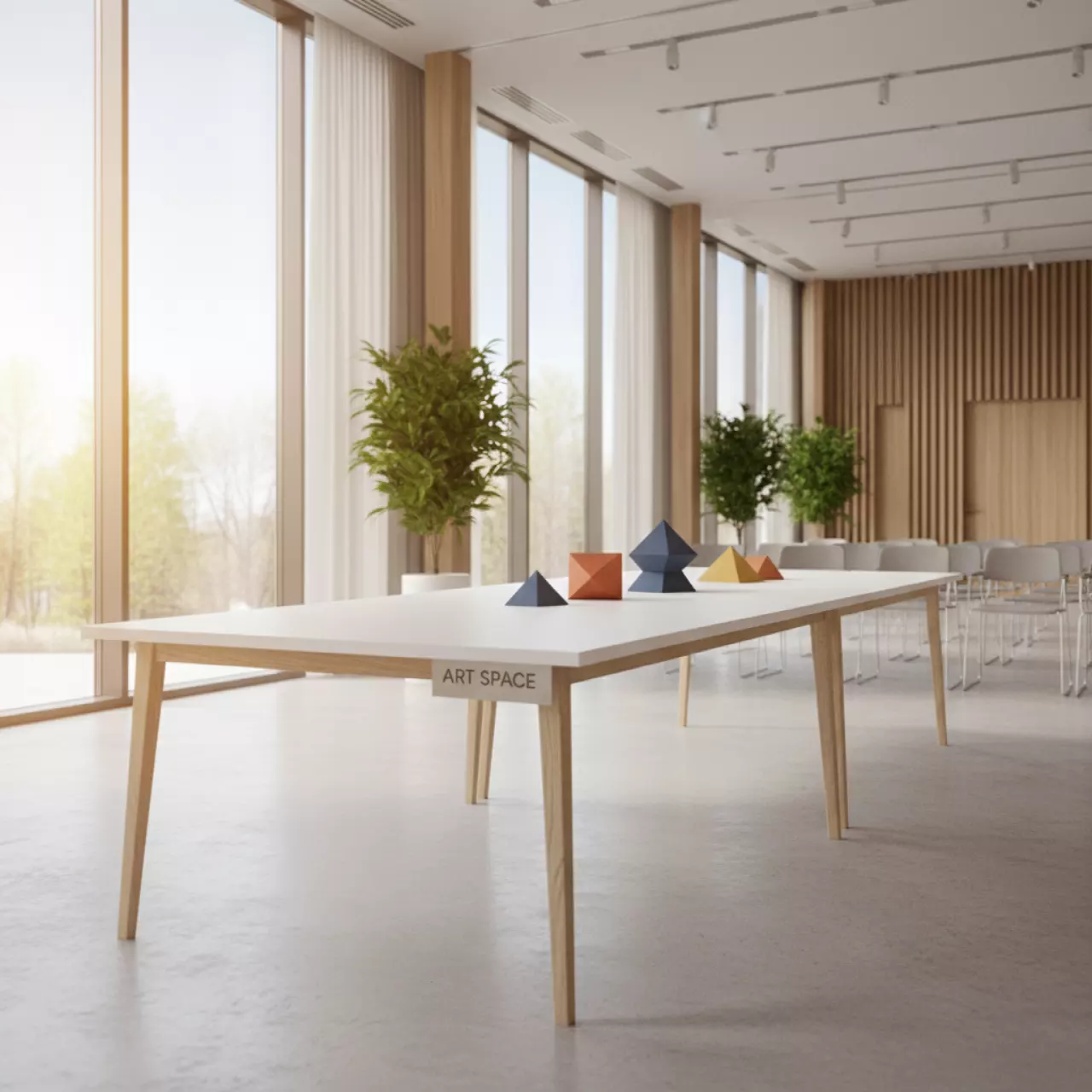 Аренда Стол белый в Gamma Sirius — ART SPACE