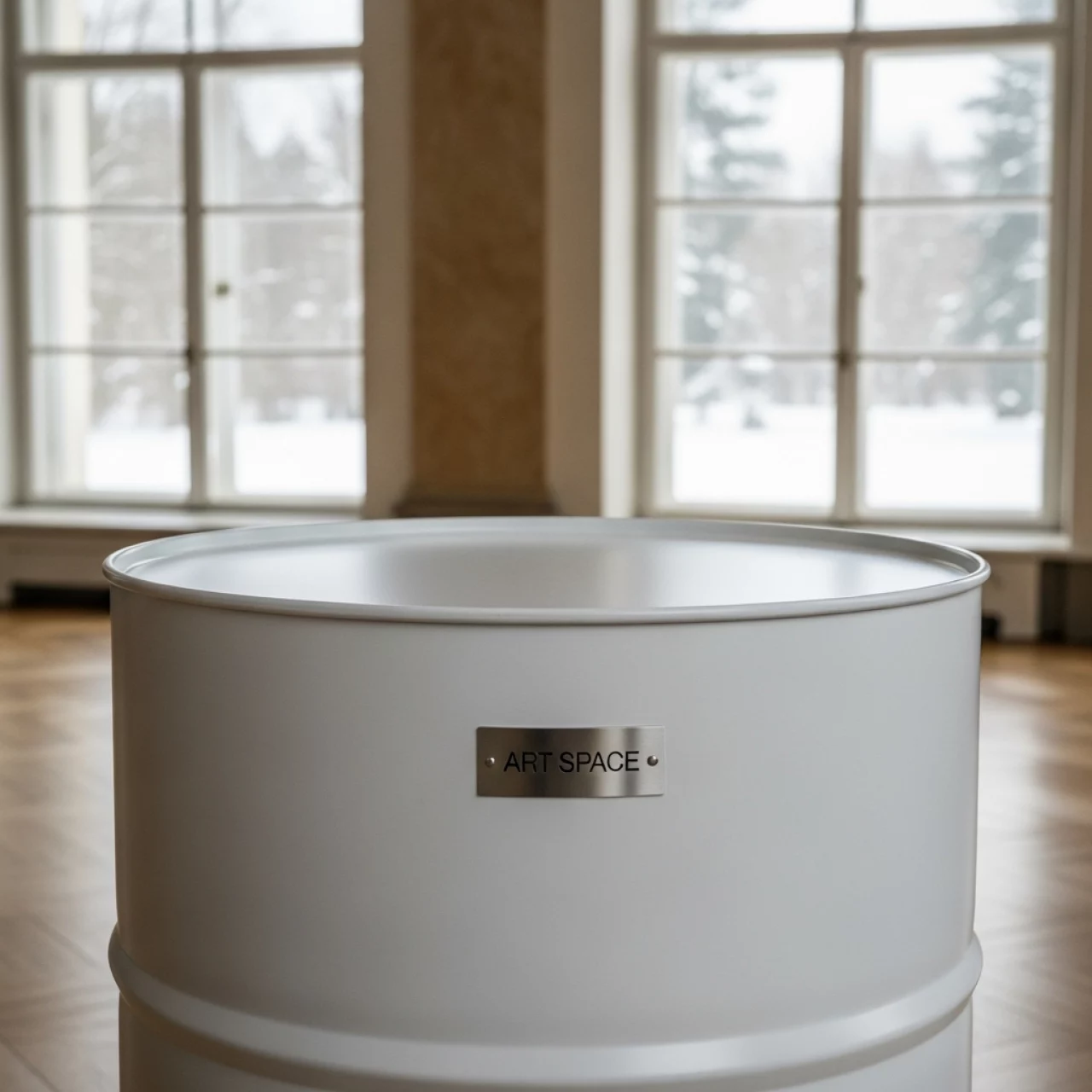 Аренда Стол бочка Hardwire White D 60 на вилле «Анна» — ART SPACE