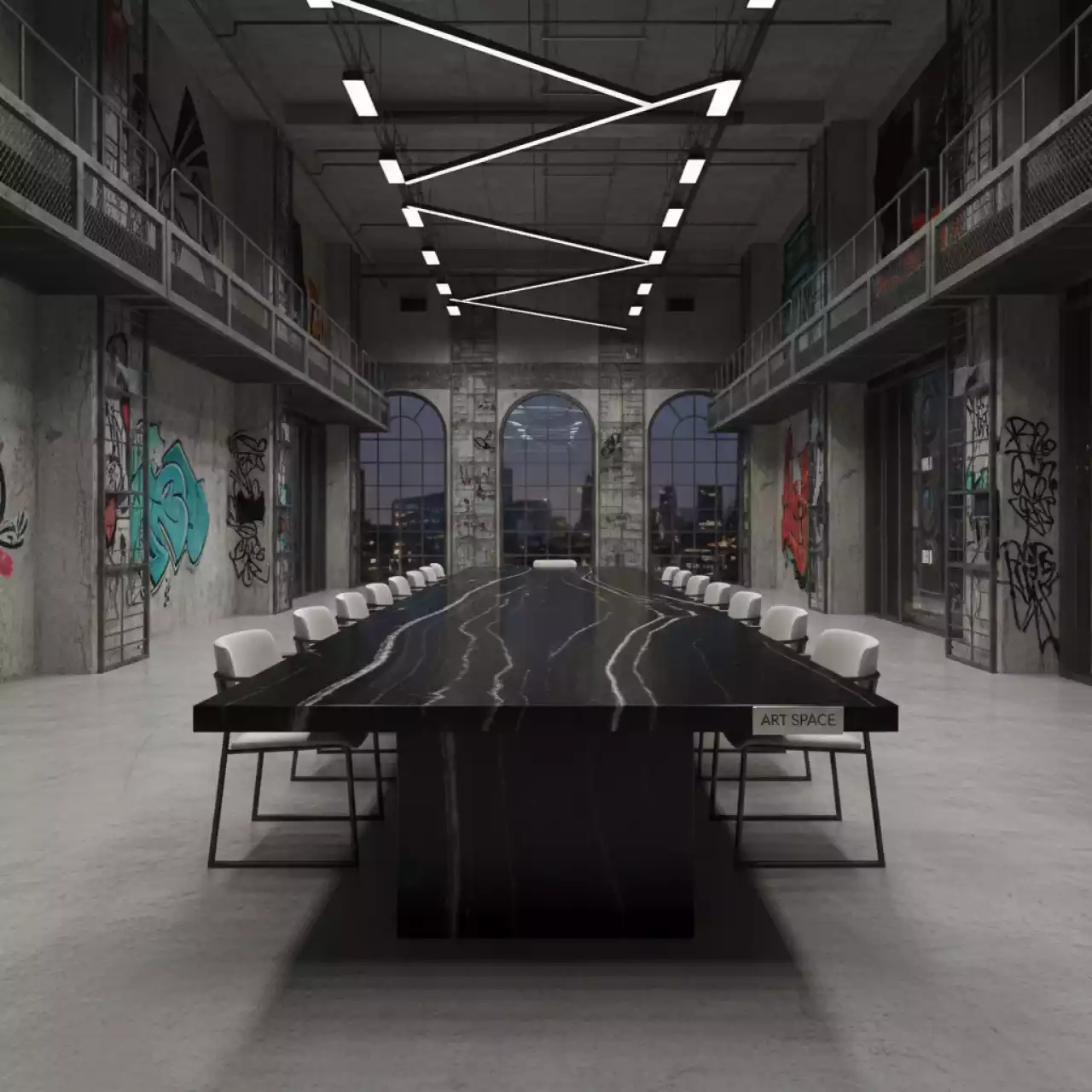 Аренда Стол Brick M 140 оникс черный в Red Arena — ART SPACE