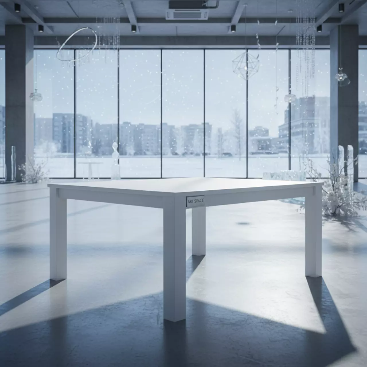 Аренда Стол бук белый Лидер 2 2000x900 мм в Ледовом дворце «Айсберг» — ART SPACE