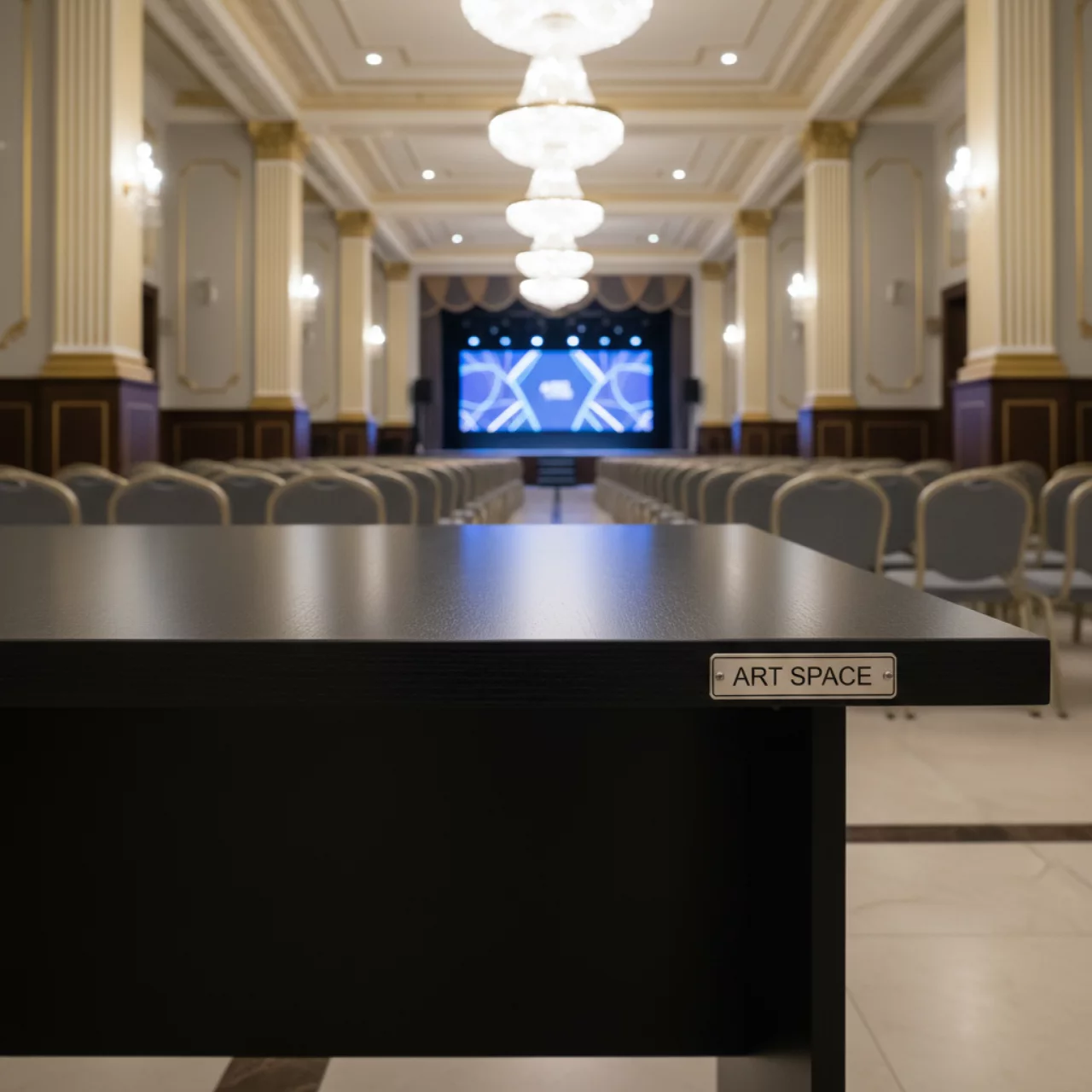 Аренда Стол бук черный кромка ПВХ Лидер 2 1800х800 в Novotel Resort — ART SPACE