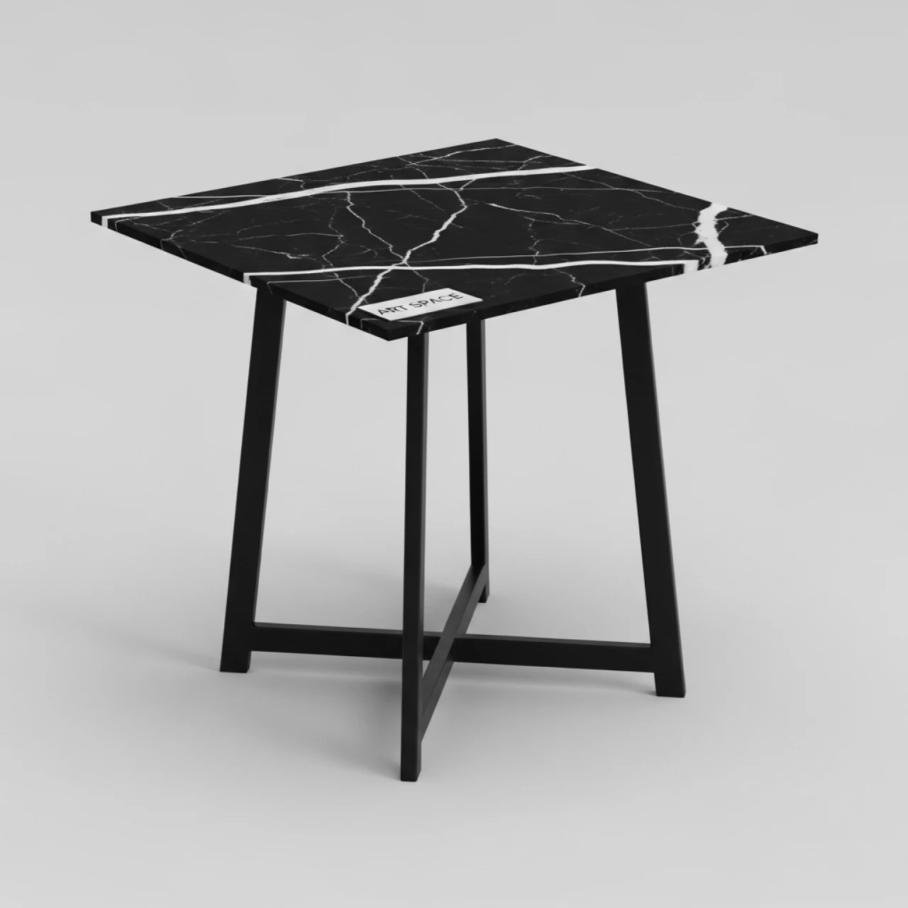 Аренда Стол CA Nero Statuario 80х80 см малый черный в Bridge Resort — ART SPACE