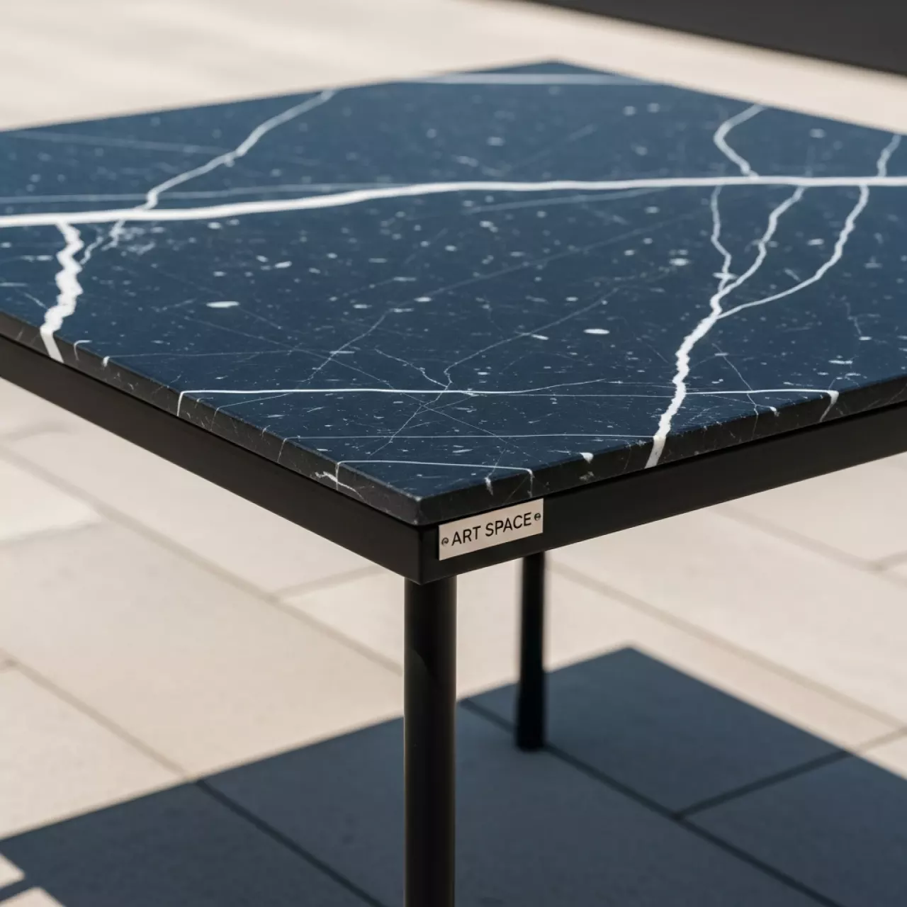 Аренда Стол CA Nero Statuario MN01 80х80 черный в Courtyard by Marriott Sochi — ART SPACE