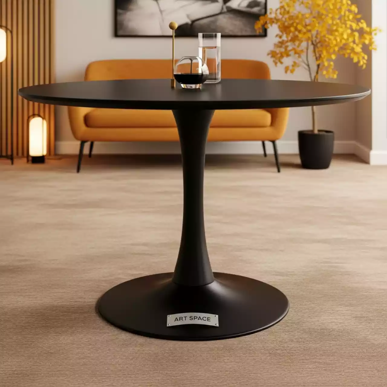 Аренда Стол черный Tulip 80х80 в Courtyard by Marriott Sochi — ART SPACE