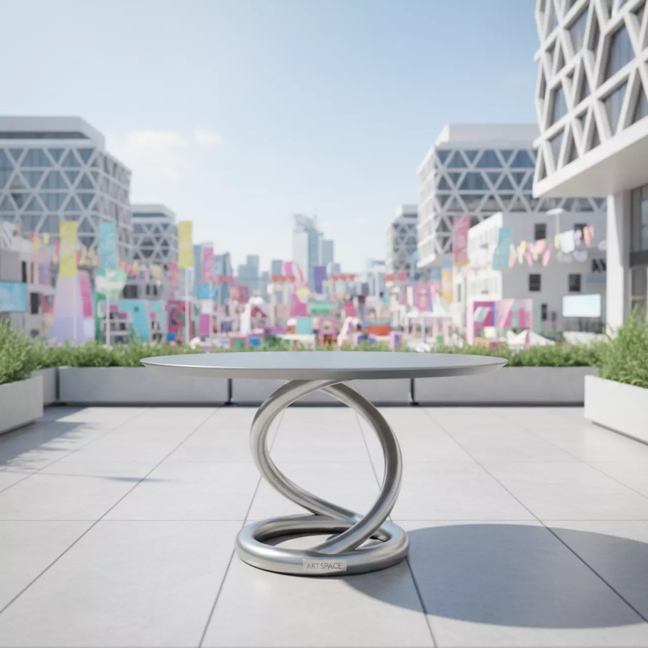 Аренда Стол Cyclon grey в Alpha Sirius — ART SPACE