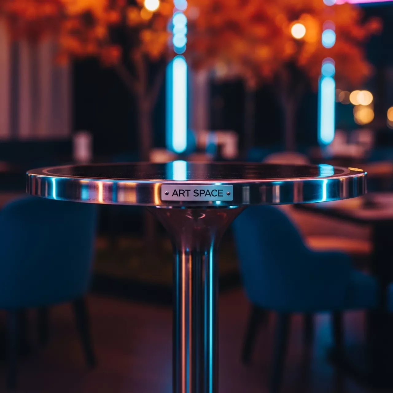 Аренда Стол декоративный d40 h75 в ресторане «Баран-Рапан» — ART SPACE