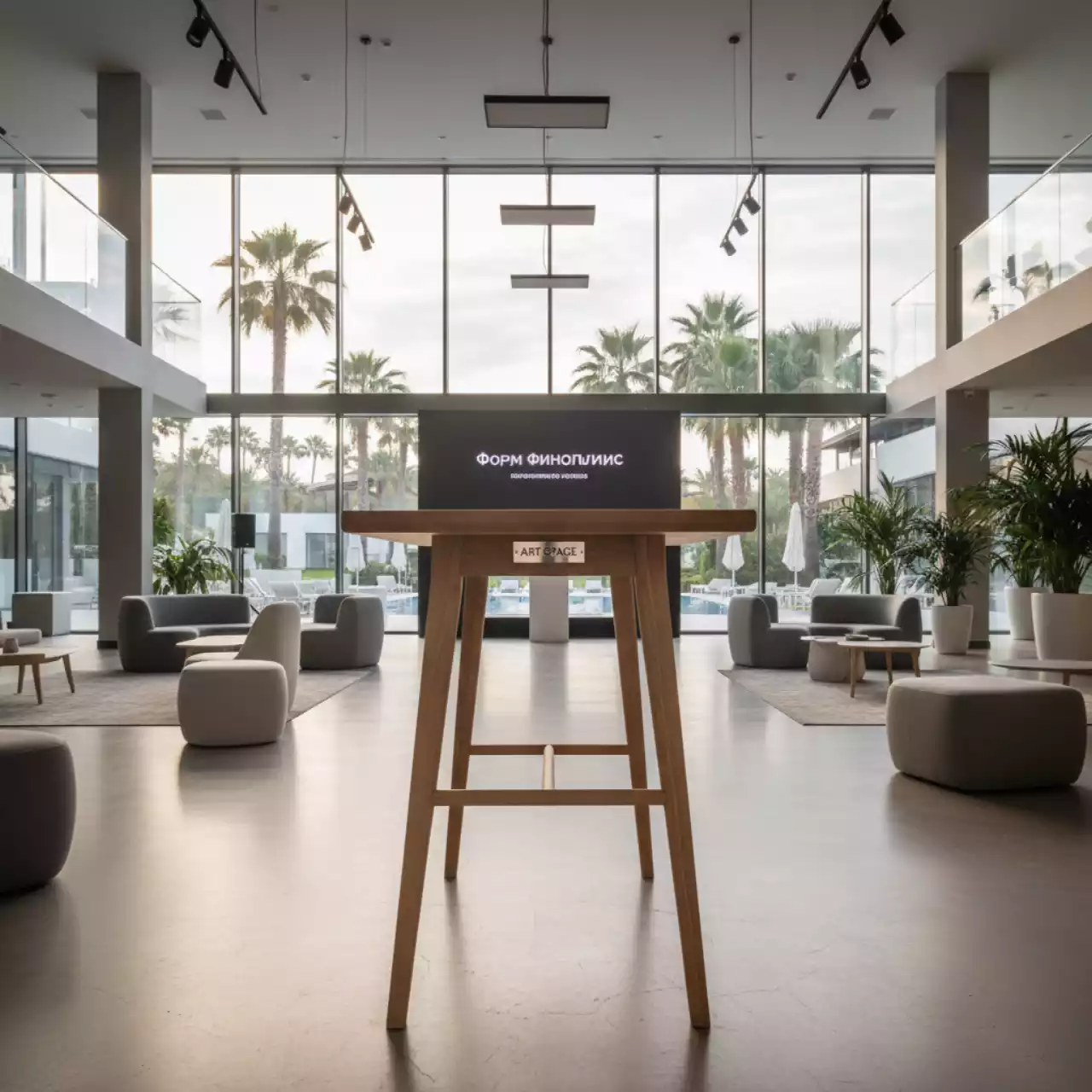 Аренда Стол деревянный барный InOut 39 в Sport Inn Hotel & Wellness — ART SPACE