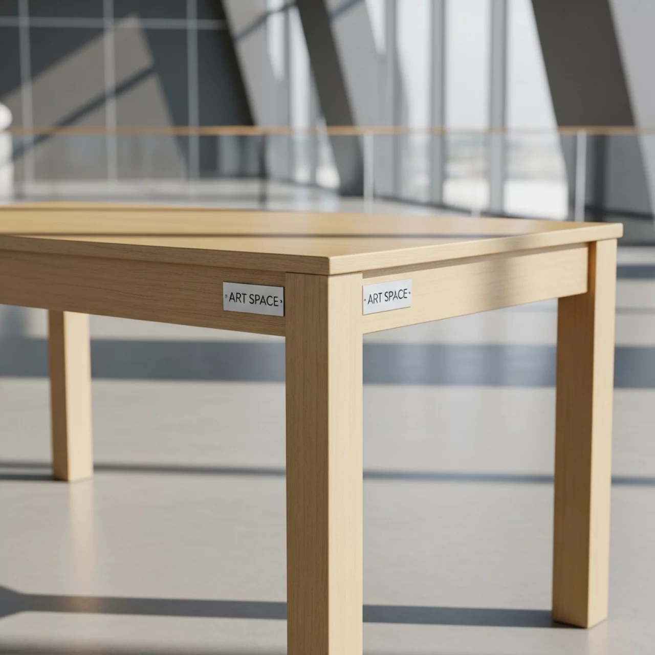 Аренда Стол деревянный Брейзер молочное золото в ледовом дворце «Роза Хутор» — ART SPACE