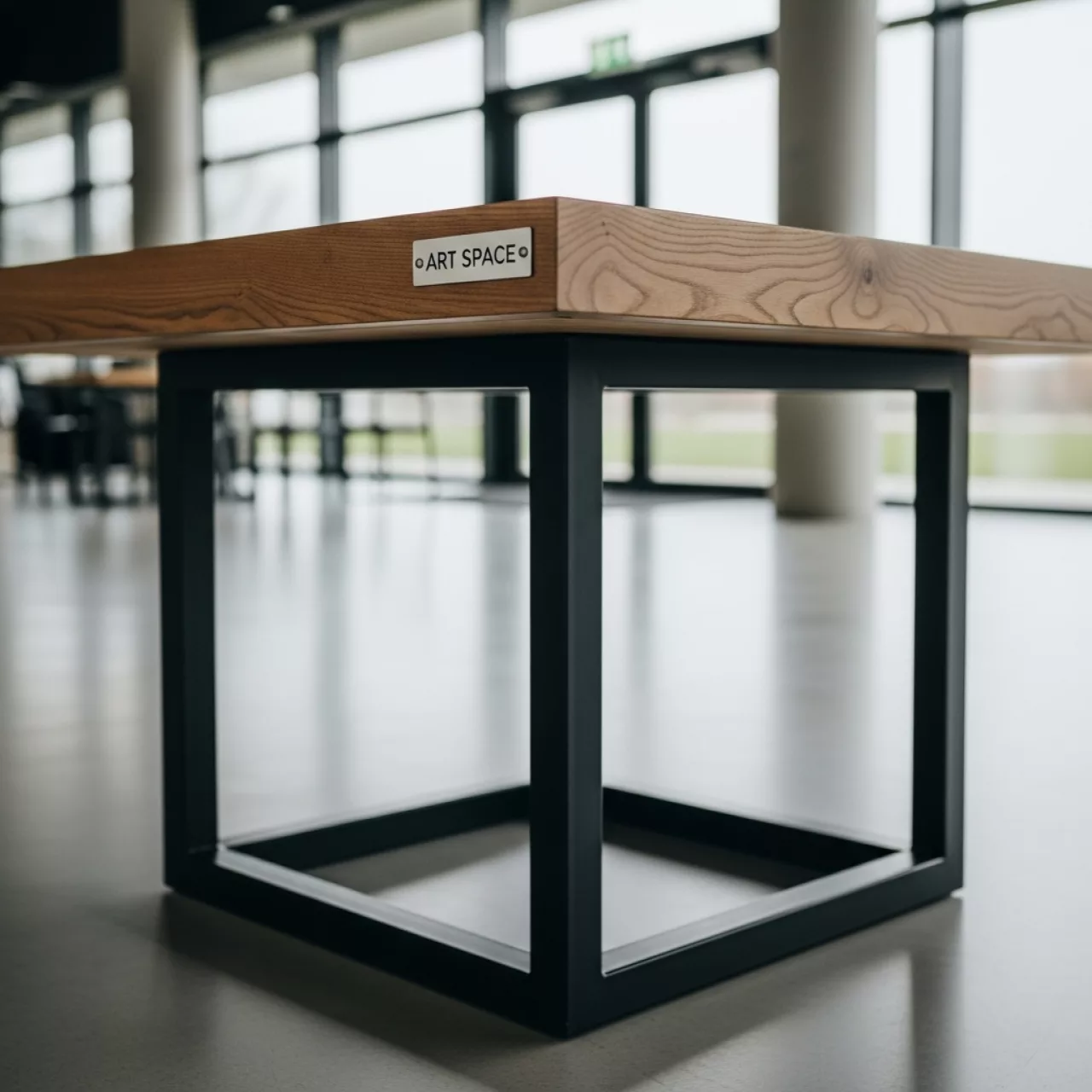 Аренда Стол деревянный обеденный Quadro в ледовой арене «Шайба» — ART SPACE