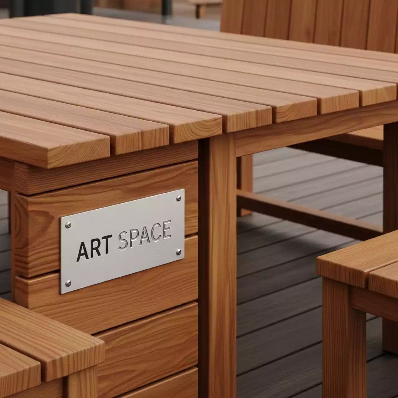 Аренда Стол деревянный со скамейками Hopper Picnic 300 в ресторане «Sanremo» — ART SPACE