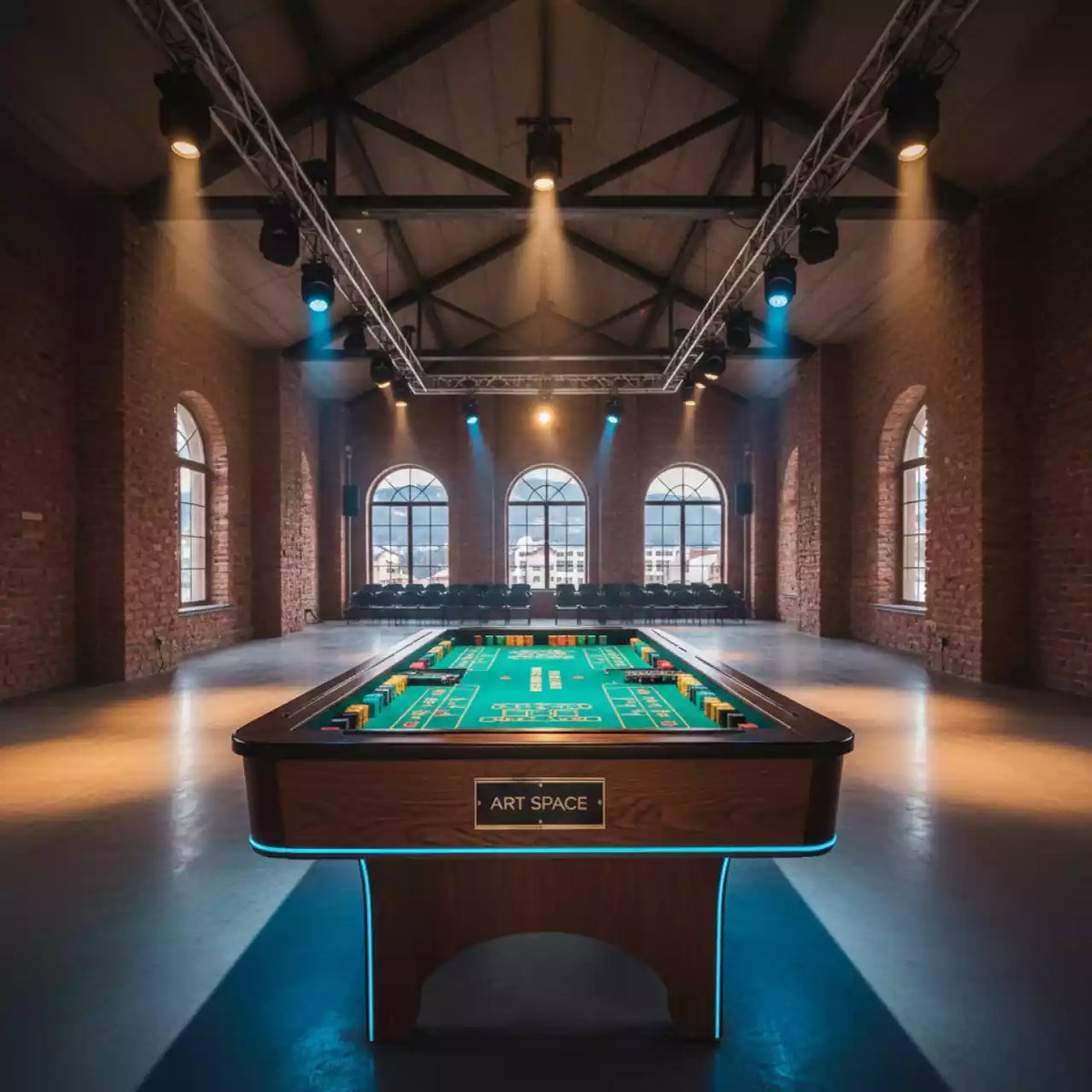 Аренда Стол для игры в крэпс с подсветкой в Гранд Отель Поляна — ART SPACE