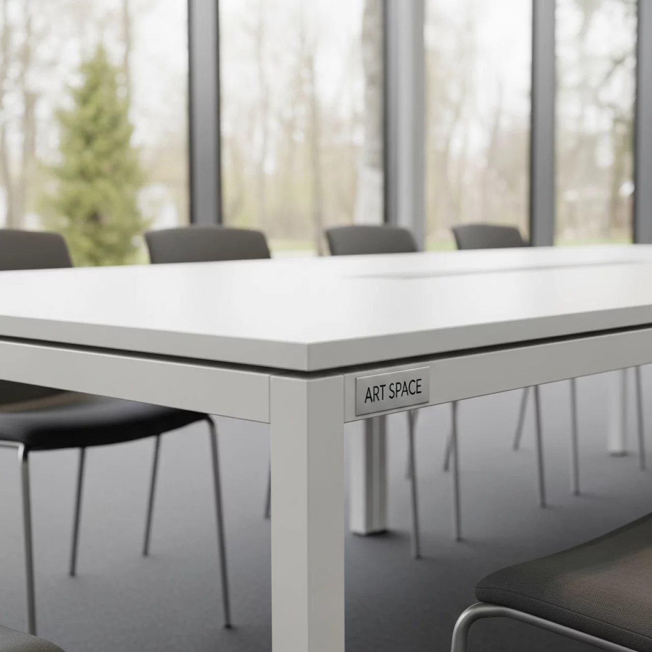 Аренда Стол для конференций белый прямоугольный 02 384WT 180х90 см в комплексе «Дагомыс» — ART SPACE