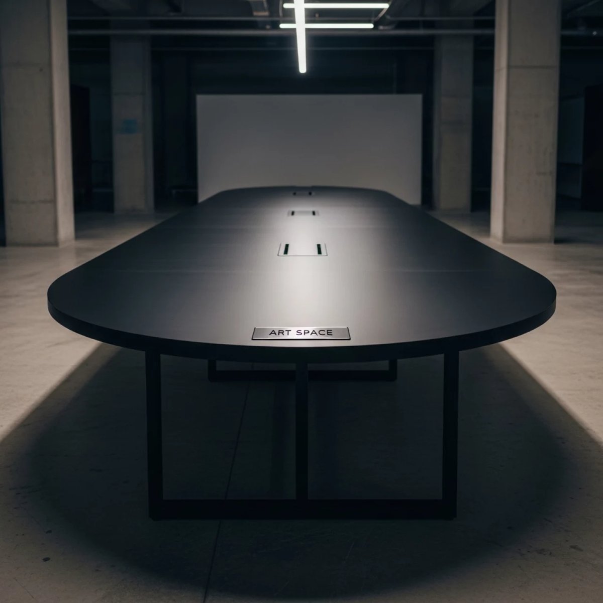 Аренда Стол для переговоров 130х490 см овальный черный 02 385O3 в санатории «Октябрьский» — ART SPACE
