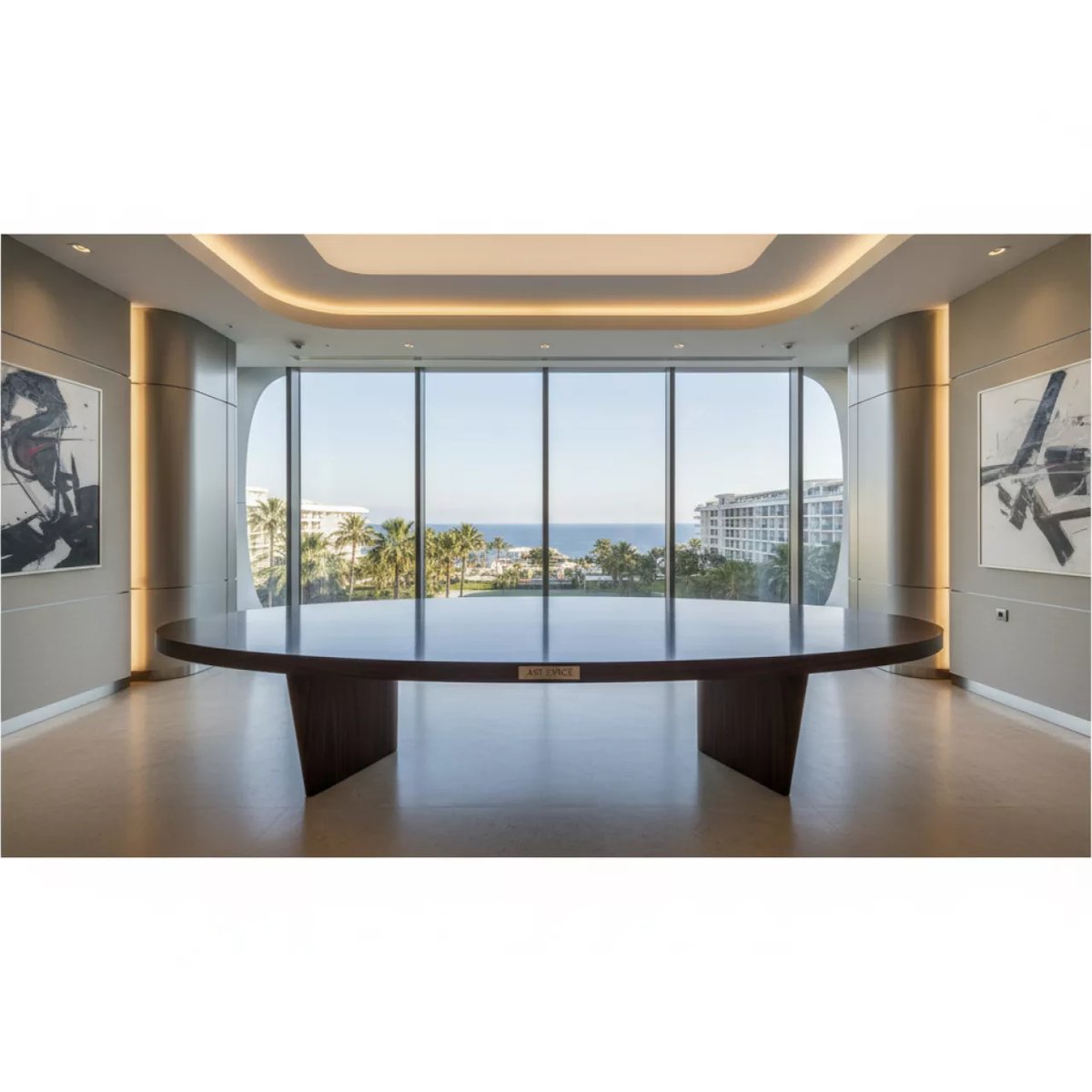 Аренда Стол для переговоров 170х510 см овальный венге в отеле Hyatt Regency Sochi — ART SPACE