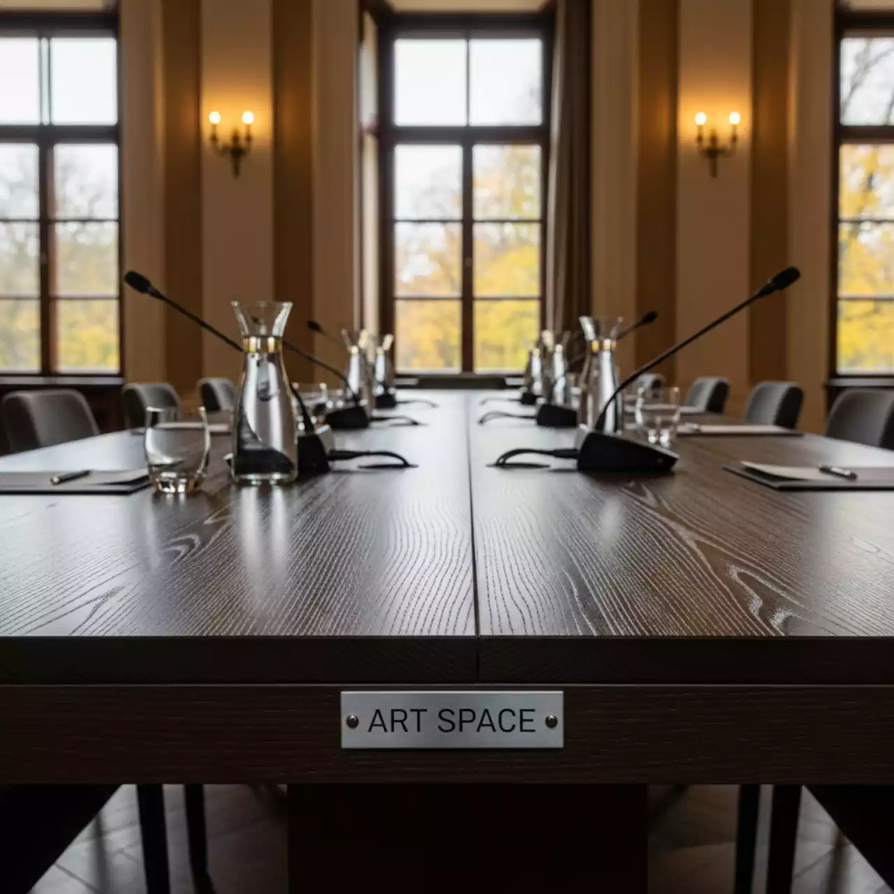 Аренда Стол для переговоров 1800х800 мм шамони темный на вилле «Анна» — ART SPACE